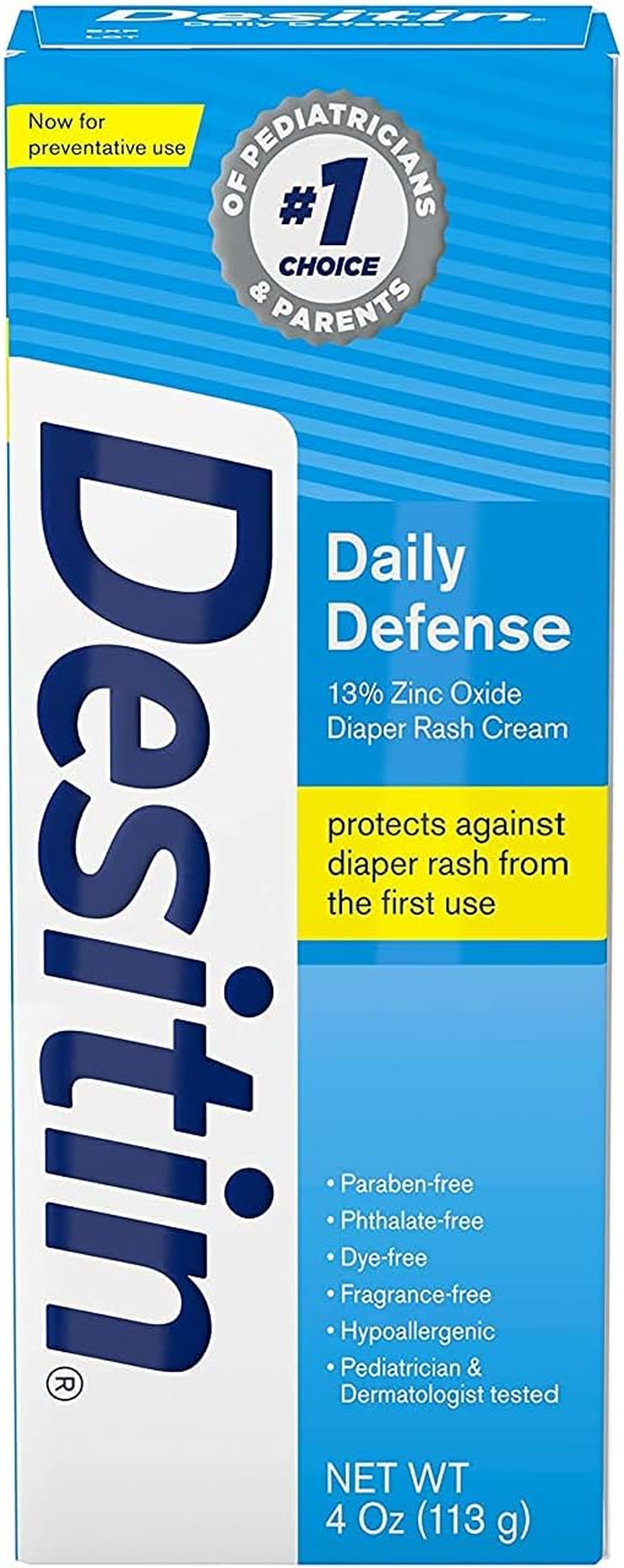 DESITIN Rapid Relief Zinc Oxide Diaper Rash Cream 4 Oz ( Pack of 3) image number 3