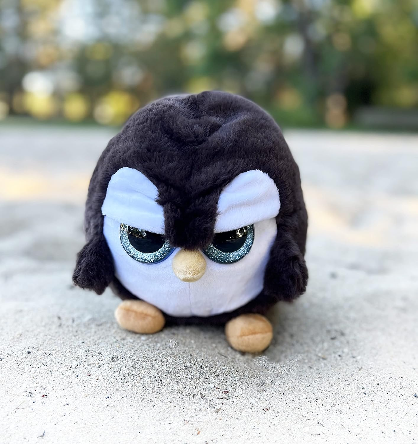 Grumpy Penguin - Adorable Super Soft Plush Stuffed Animal Toy (Glitter Eyes) - Large 10 Inch - Unique Funny Toys for Kids and Adults image number 3