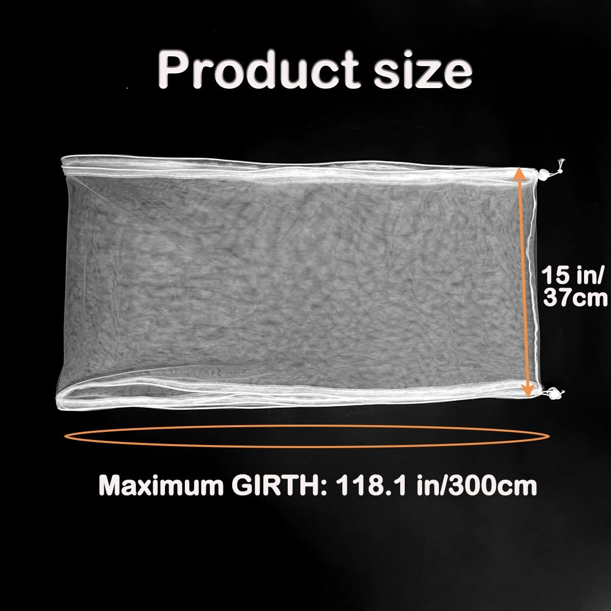 LICQIC Bird Cage Seed Catcher, Adjustable Birdcage Cover, Stretchy Bird Cage Cover (Black, 118.1 X 15 Inch/ 300 X 37 Cm) image number 2