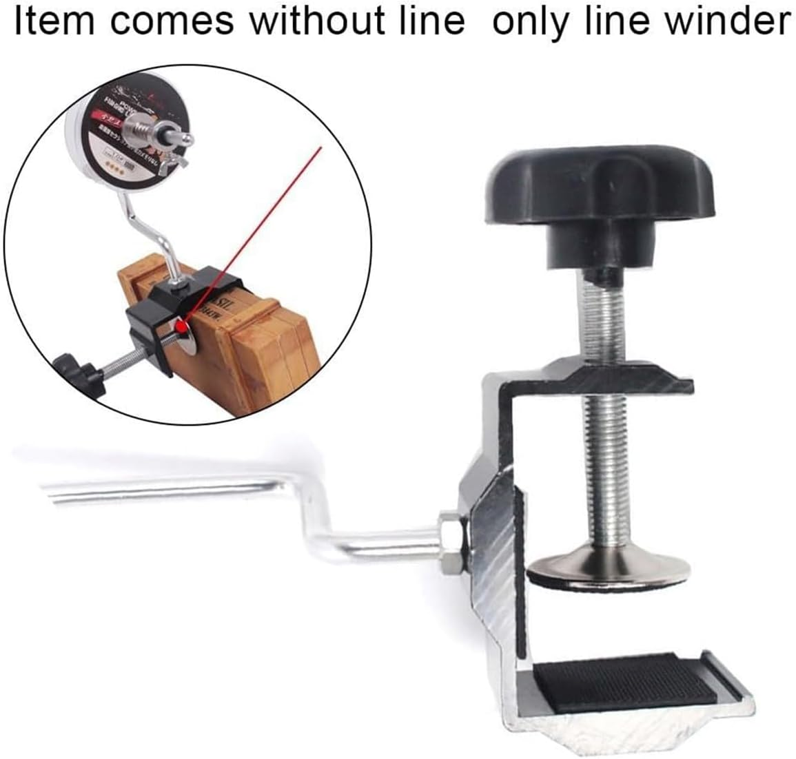 AIMALL Fishing Line Spooler &ndash; Adjustable Wire Winder for Spinning & Baitcasting Reels &ndash; Clamp-On Line Spooling Station with Aluminium Alloy Frame & Spring Tension Control image number 1