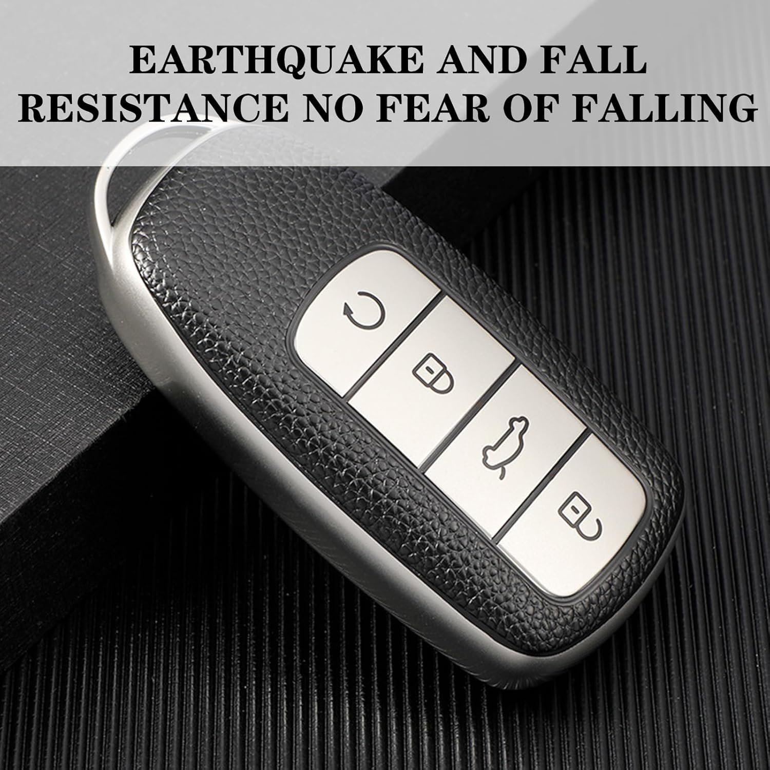 2-Pack Car Smart Key Fob Case Set, Soft TPU Remote Key Fob Cover, Compatible with Chery Omoda 5, Tiggo 8 Pro, Tiggo 8 Plus, Key Fob Protector Kit for Enhanced Protection and Style image number 1