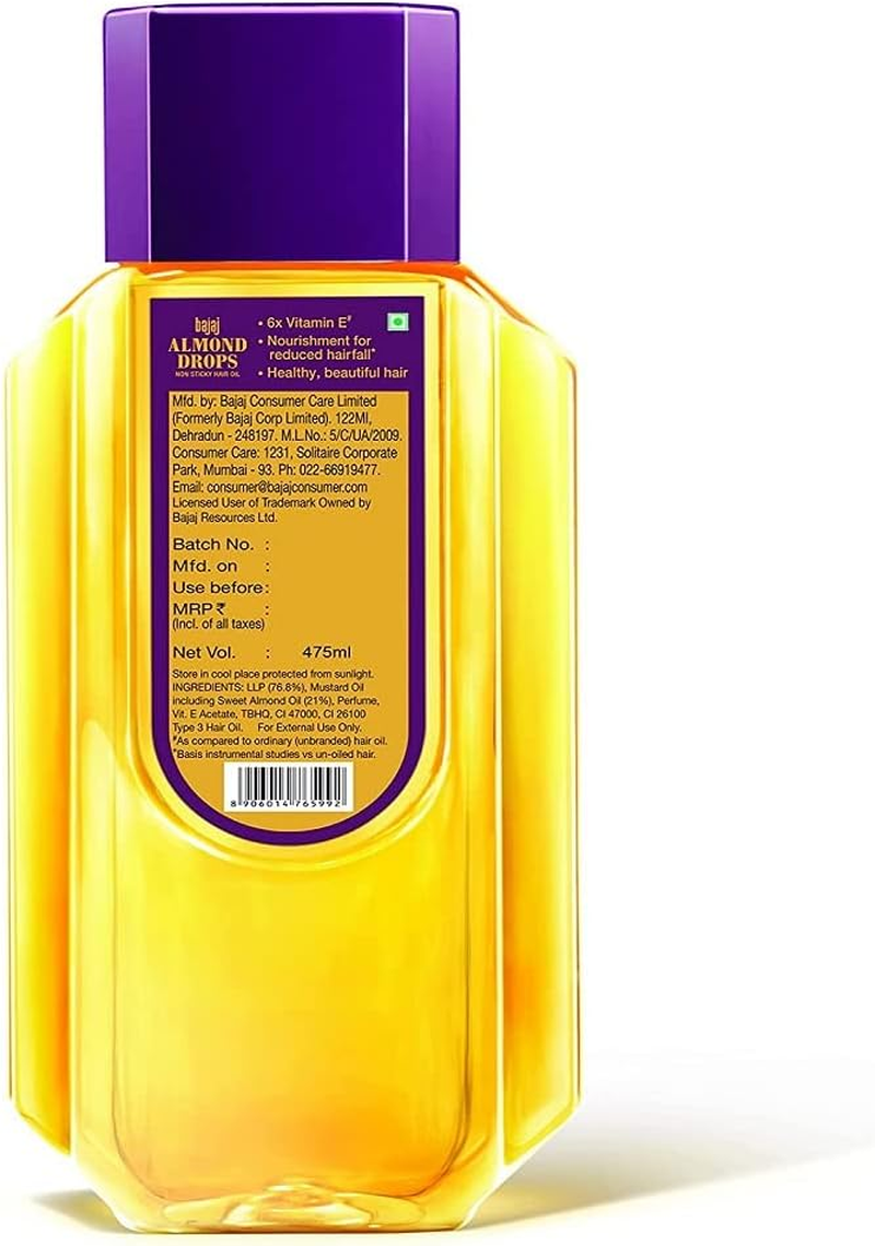 Bajaj Almond Drops Hair Oil -500Ml(16.91 Floz.) by Bajaj image number 1
