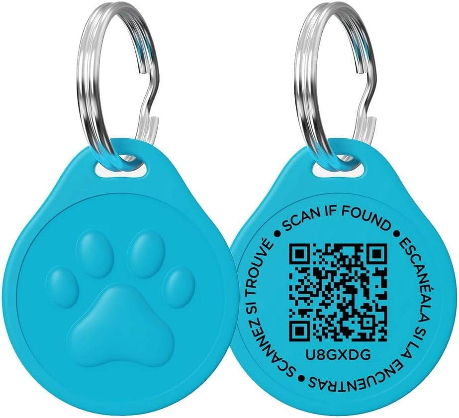 Durable QR Code Pet Dog ID Tag &ndash; Anti-Loss & Editable Pet Information (Black)