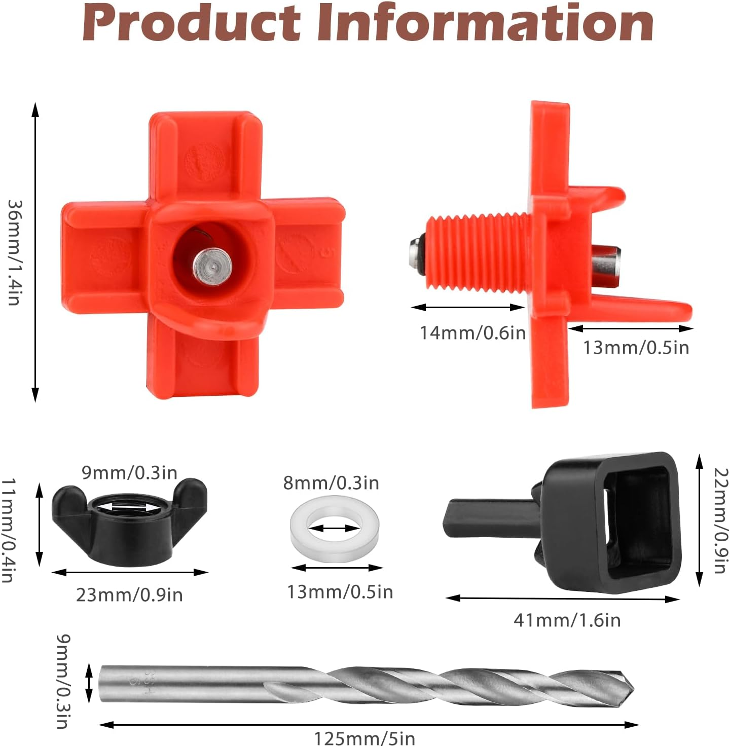 Chicken Water Nipples, 15 Pcs Horizontal Poultry Automatic Waterer Nipples for Bucket with 15 Pcs Ring Gaskets, 15 Pcs Wing Nuts, 9Mm Drill Bit and an Installation Tool Ullnosoo image number 3