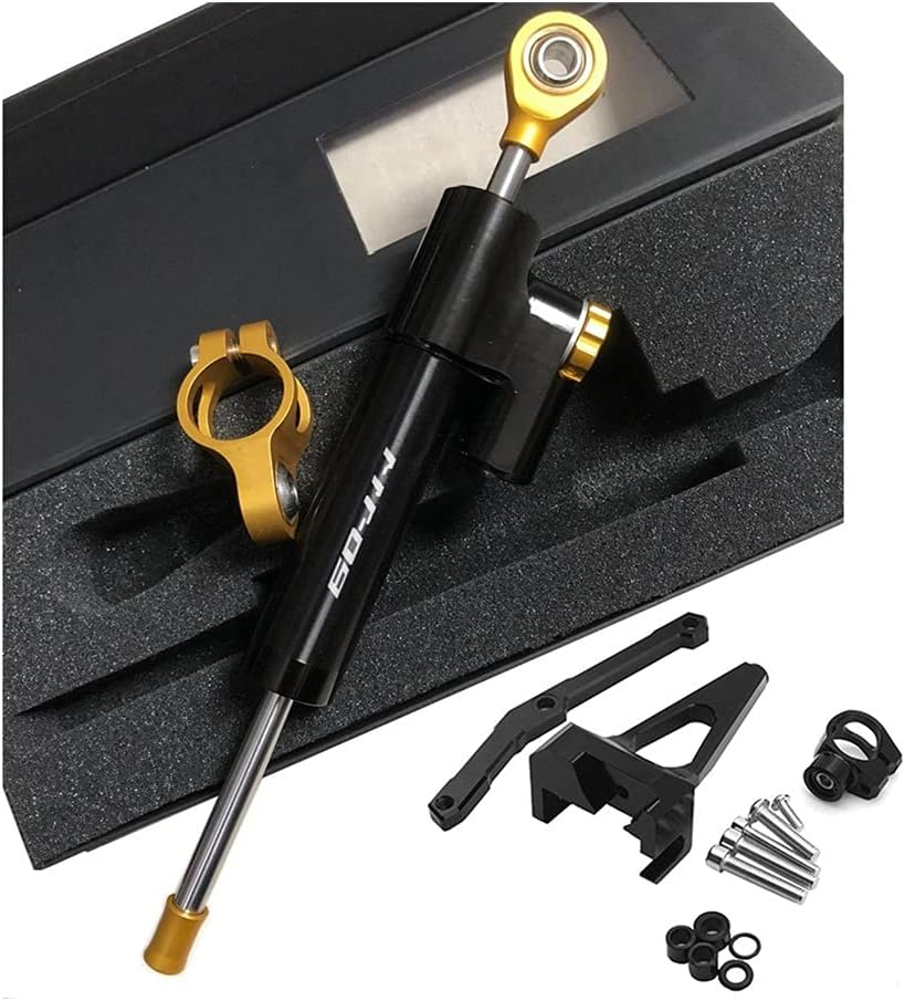 Motorcycle Steering Stabilizer for MT-09 for MT09 for MT for FZ 09 FZ09 FZ-09 2013-2020 Motorcycle Steering Stabilize Damper Bracket Mount Shock Damper (Color : P) image number 2