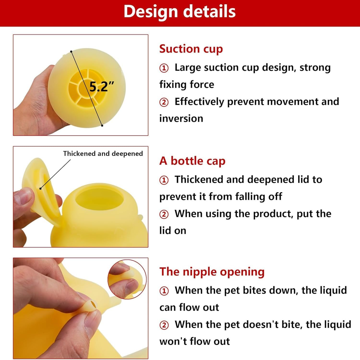 Puppy Bottle, Kitten Bottle, 4 Nipples Silicone Pet Feeding Station, 230Ml Feeder Bowl for Kittens, Puppies image number 3
