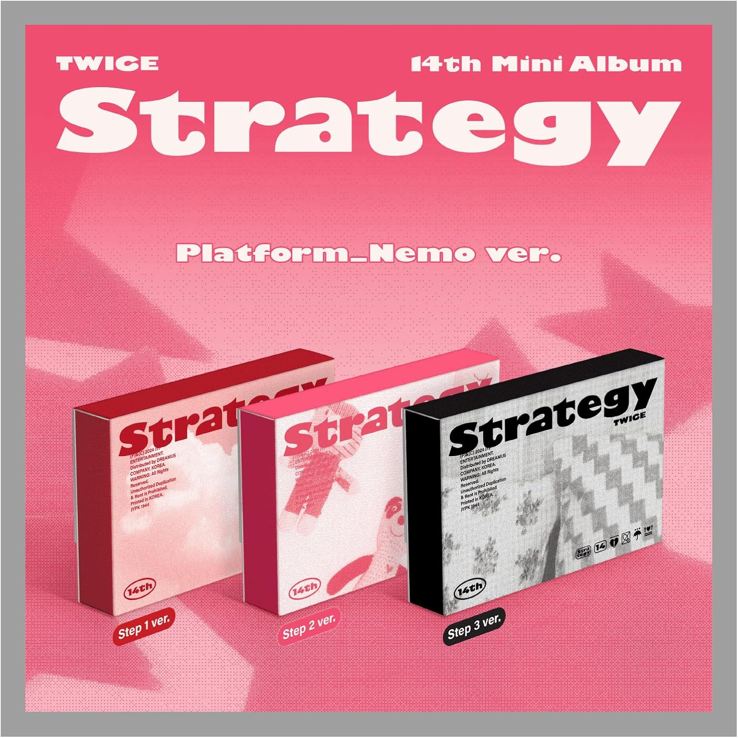 TWICE STRATEGY 14Th Mini Album NEMO Step Random Version Outbox+1P QR Card+2Ea Sticker+1Ea Lyric Paper+1Ea Manual Card+9P Photocard+1P Special Photocard+Tracking Sealed image number 6