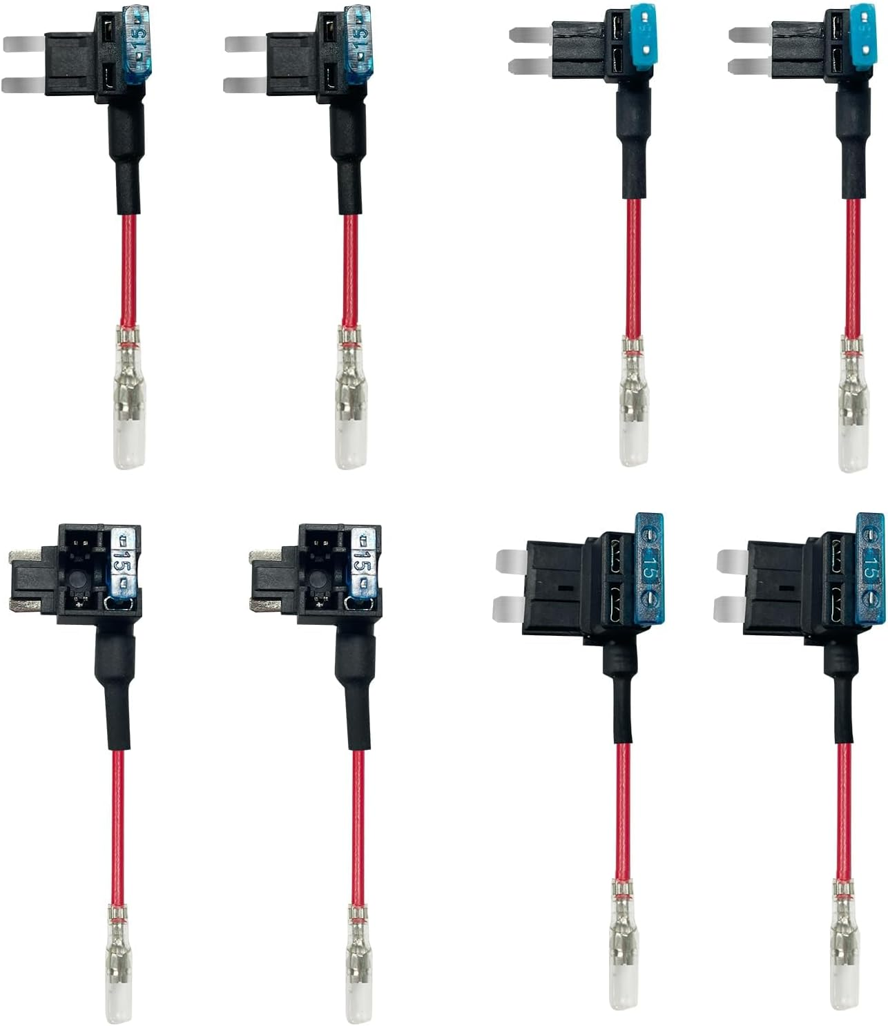 REDTIGER F7N Dash Cam Hardwire Kit, Dashboard Camera Car Charger Cable Kit 12V- 24V to 5V W/Fuse Kit, Low Voltage Protection for Dash Cam Double-4 Fuses image number 3