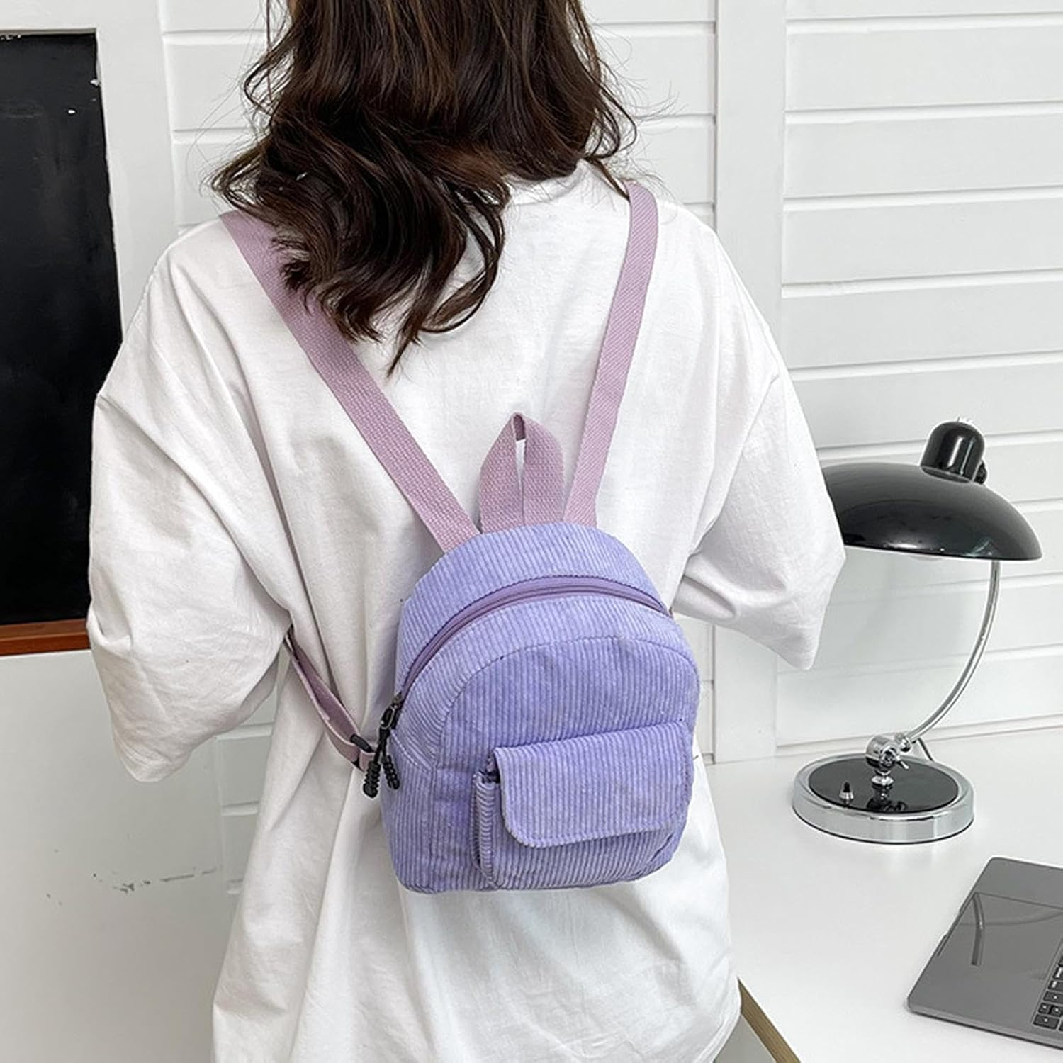 Shurzzesj School Backpack for Teens - Student Bookbags Small Rucksack - Teen Girls School Bags, Travel Daypack, Lightweight Laptop Bag for Girls Women Casual Styles image number 4