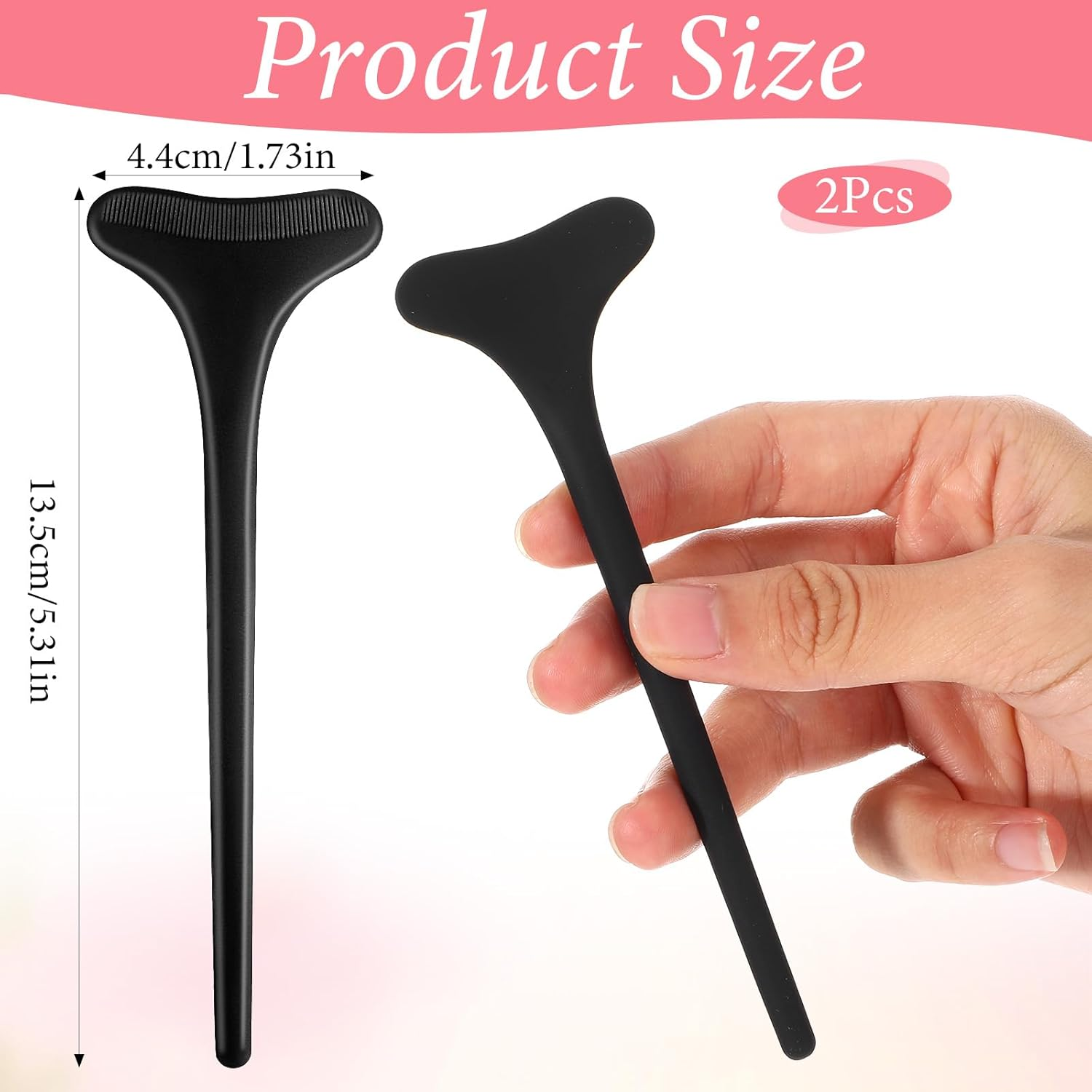 LXUEJIE 2 PCS Black Mascara Shield Guard, Reusable Silicone Eyelash Applicator Tool for Women Mascara Shield Applicator Beginners Friendly Guard Eyelid Guard Eyelash Makeup Applicator Tool image number 1