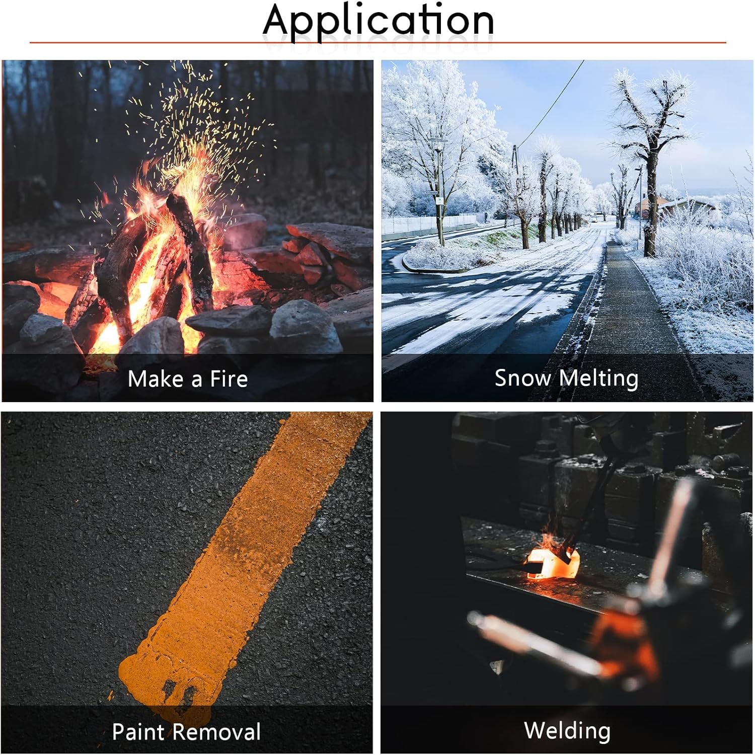 DASBET Propane Torch Weed Burner Kit | 500,000 BTU, Heavy Duty Wand with 7FT Hose and Turbo Trigger Igniter for Weed, Roofing, Roads, Snow Melting image number 3