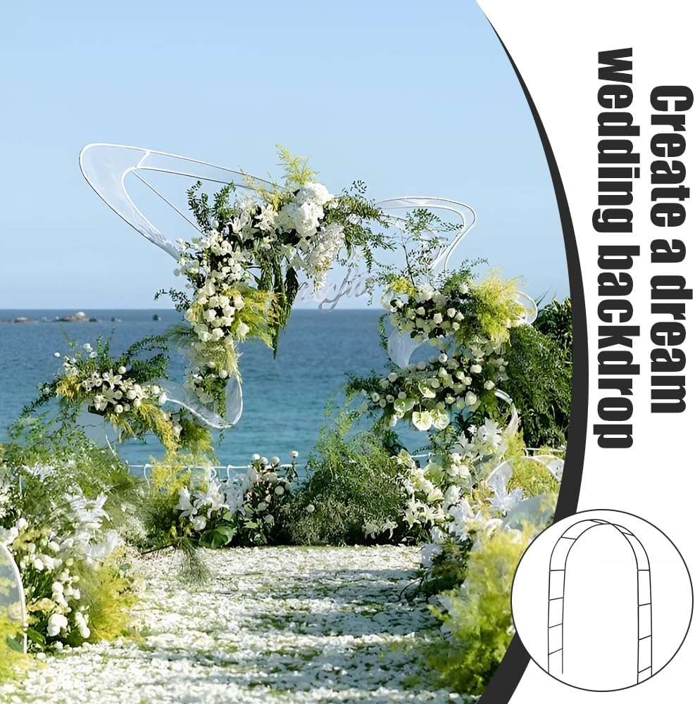 Metal Wedding Arch,Outdoor Garden Arbor,Garden Arch Trellis,Arched Background Bracket,Party Decoration Rack,For Party Decoration,Grape Trellises, Vine Trellises image number 3