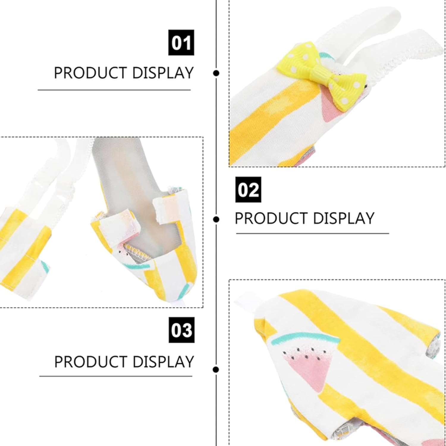 2 Pieces of Pet Bird Flight Suit Diaper,Bird Diaper,Seat Belt Elastic Bird Diaper,Reusable Cotton Elastic Shoulder Strap,Diaper Flight Kit Lining for Bird Protection (M) image number 4