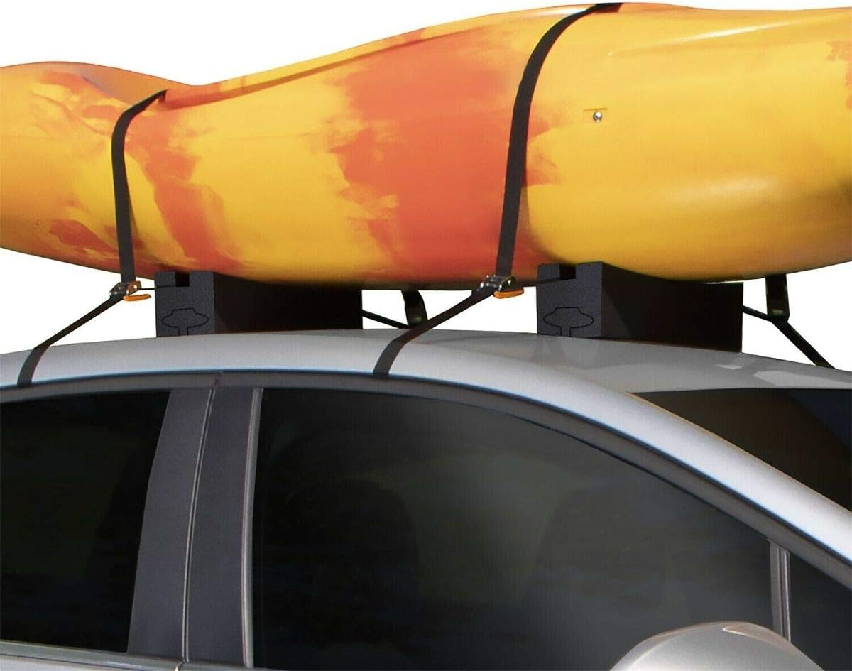 Rightline Gear Kayak Carrier with Large Foam Blocks, Attaches with or without Roof Rack image number 3