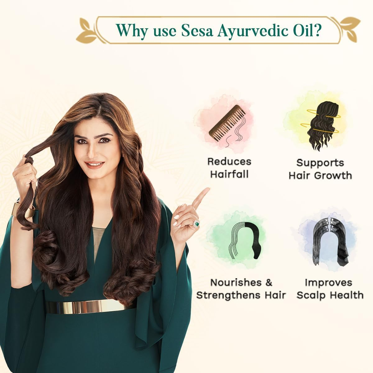 Sesa Ayurvedic Hair Oil, Prevents Hair Fall, Good for Hair Growth 200 Ml image number 3