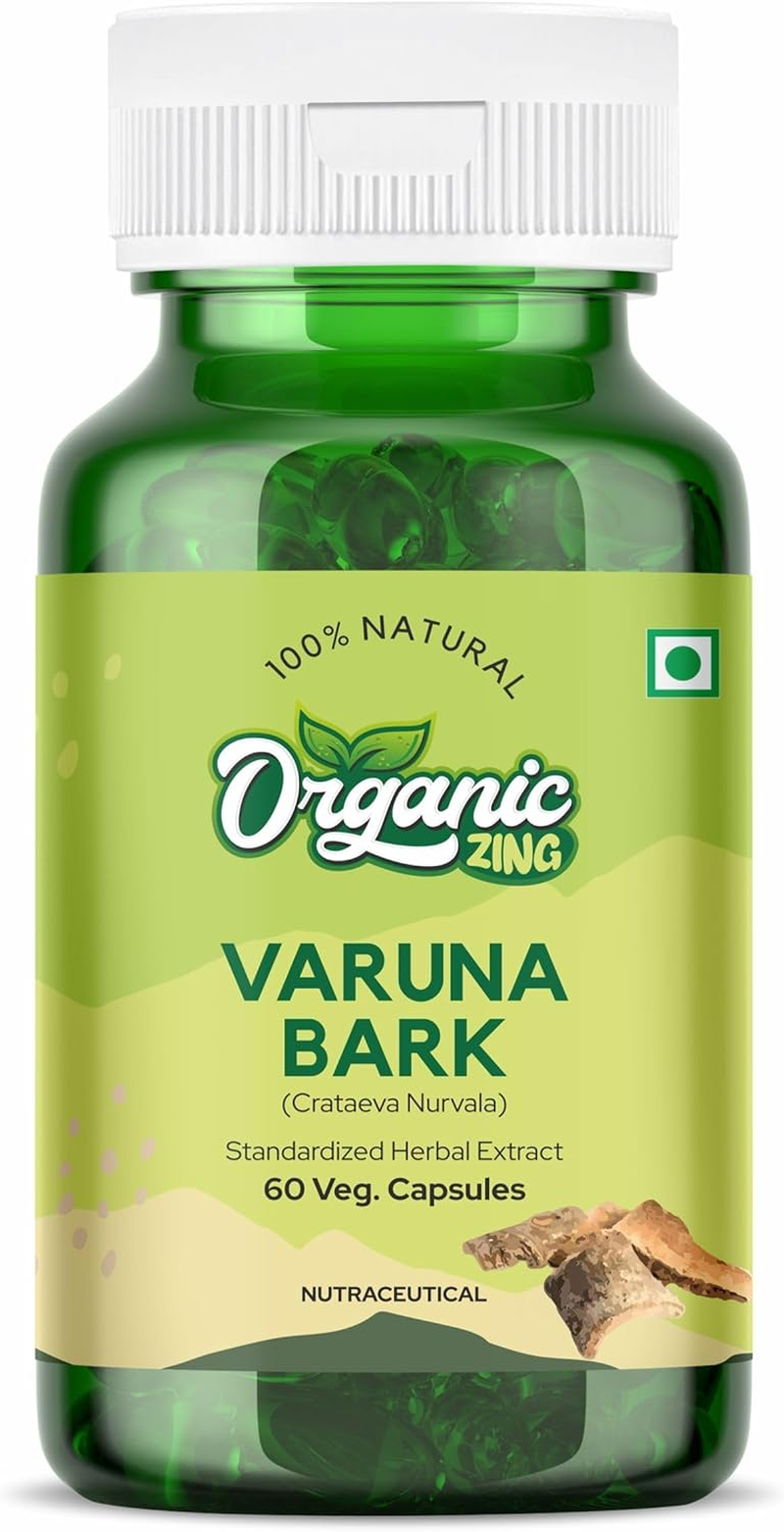 Organic Zing Varuna Bark Extracted from Crataeva Nurvala - Vegan & Gluten Free - 60 Capsules 500Mg. image number 1