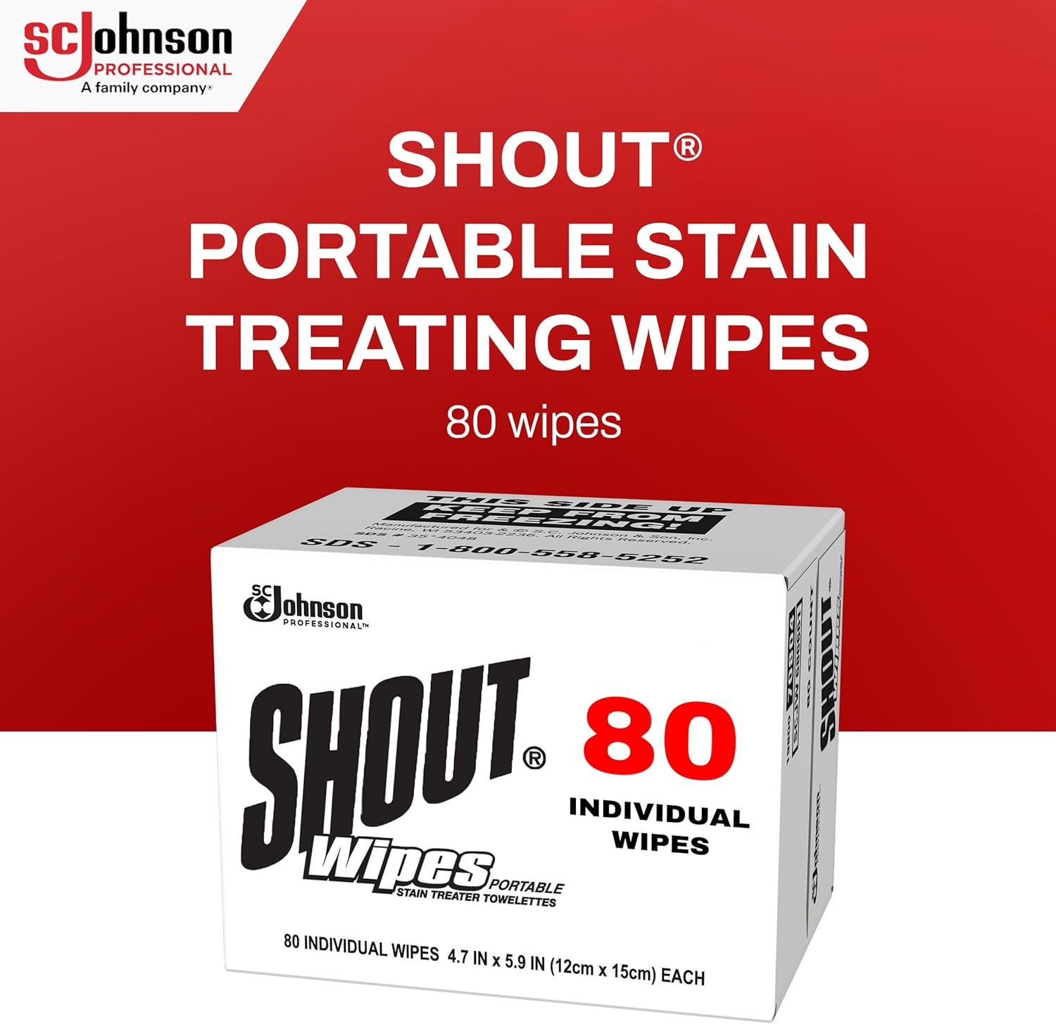 Shout Instant Stain Remover Towelette Wipes (80 Count) image number 3