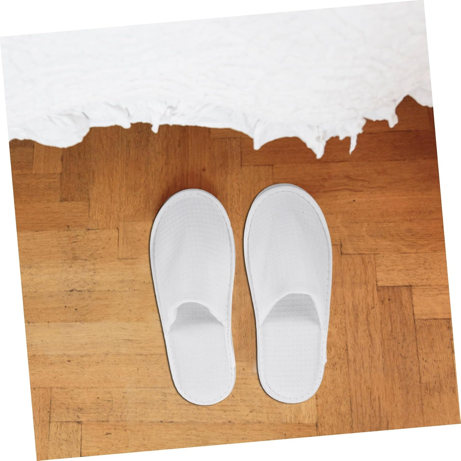 NIYANGLE 2 Pairs Disposable Travel Slippers Comfortable Hotel Salon Slippers for Guests Breathable Lightweight for and Travel Use