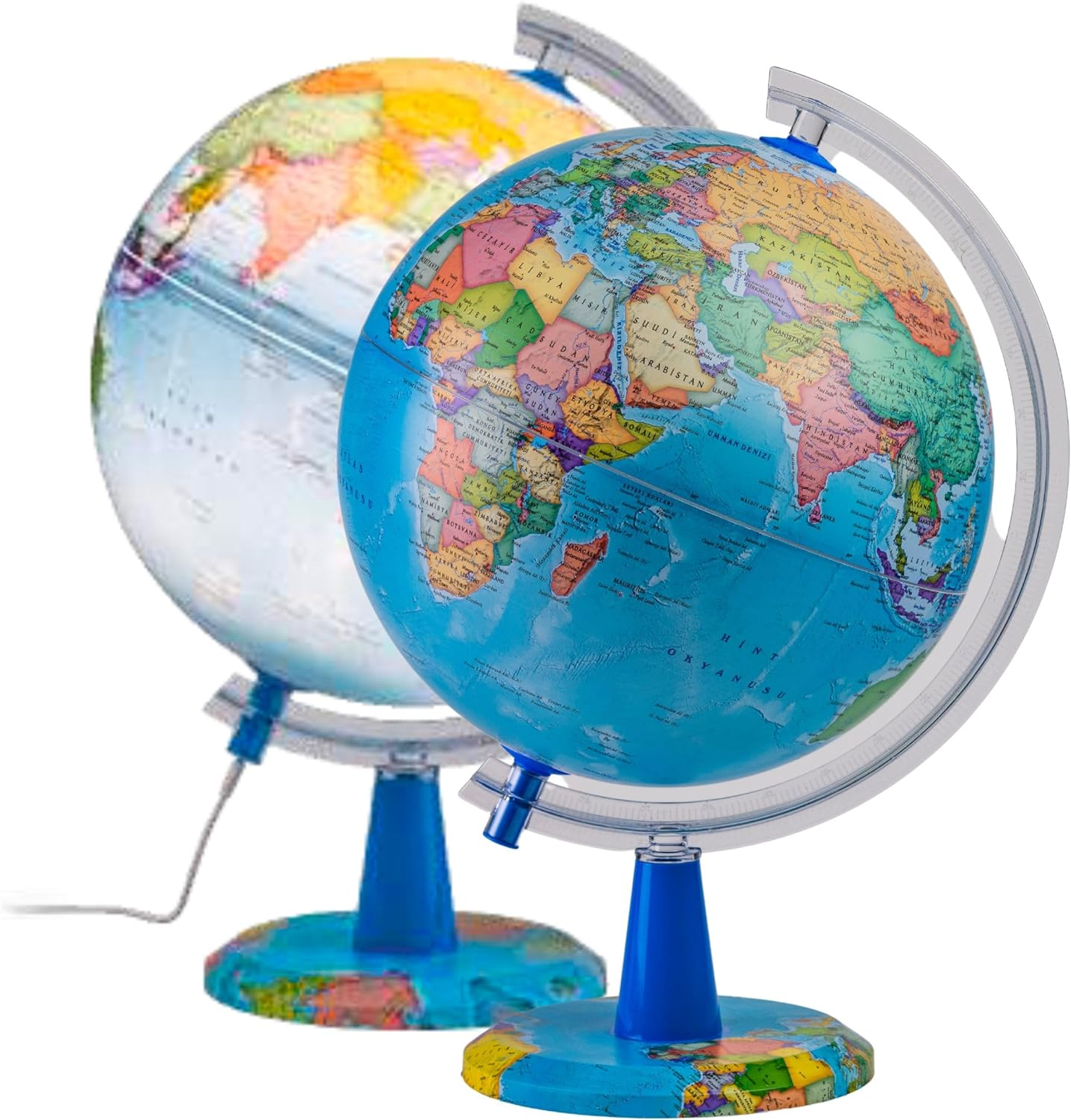 30Cm Illuminated Globe - English Map - Modern Political World Globe - Educational/Geographic/Desktop Decoration image number 5