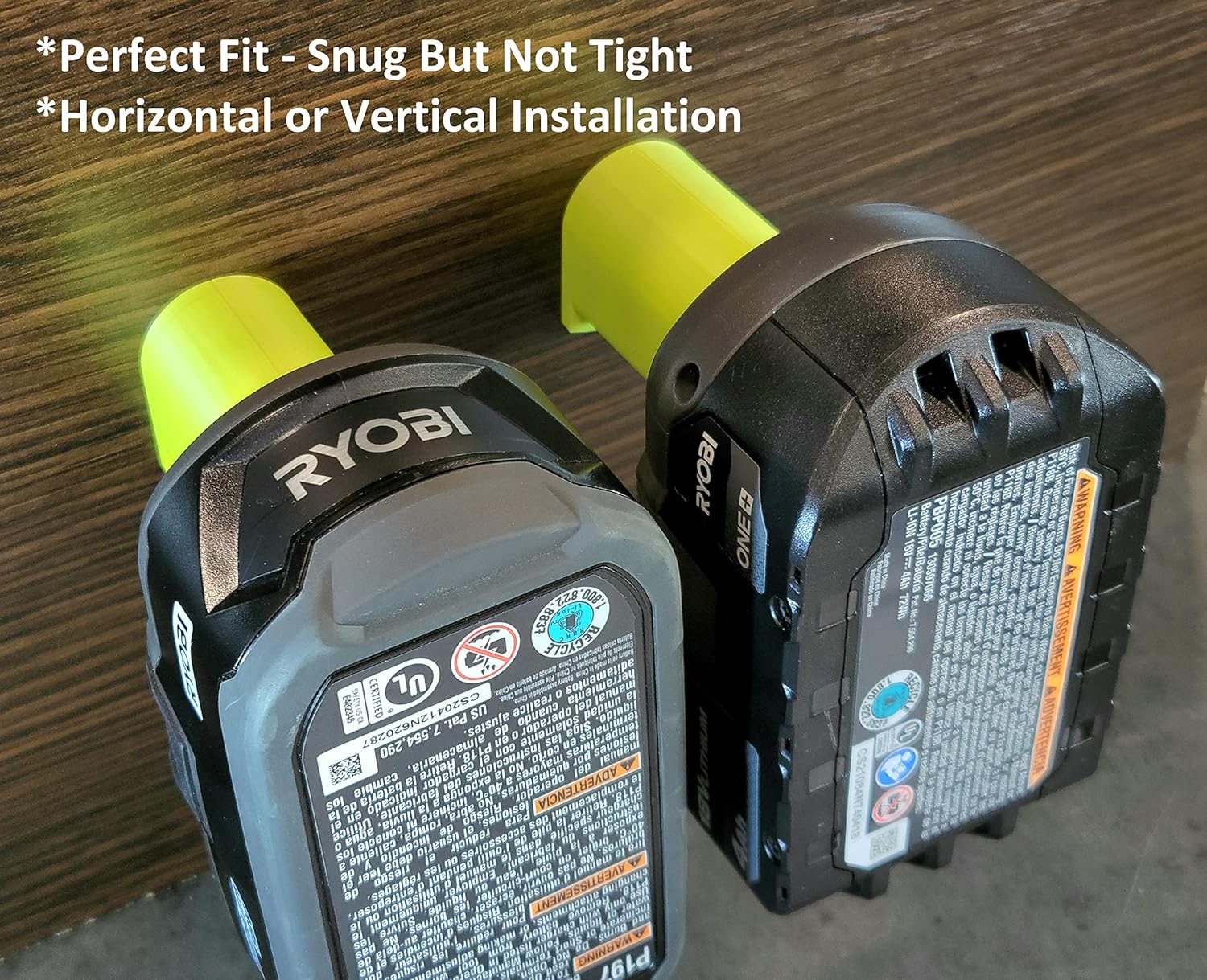 Ryobi 18V Cordless Battery Mounts Hangers Holders Brackets - 6 Battery Mounts image number 2