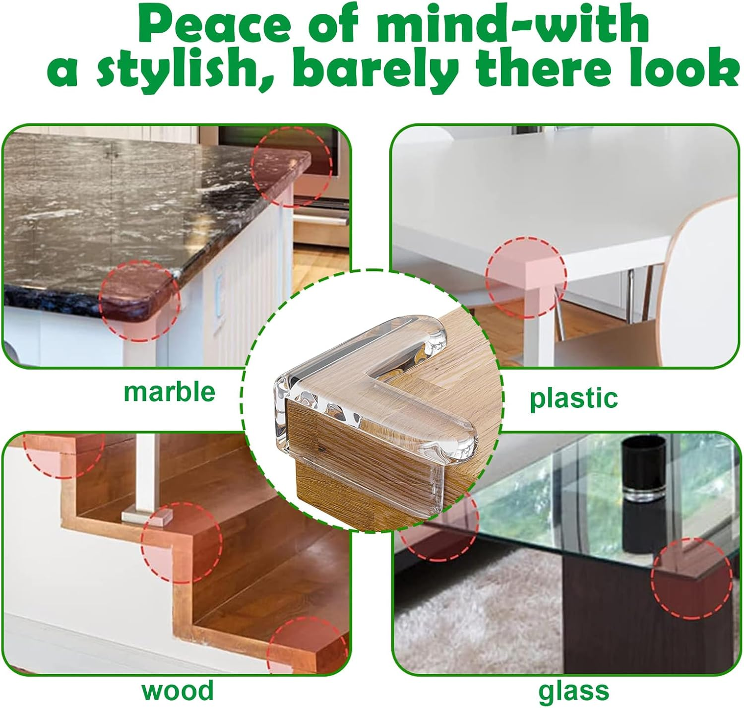 12 Pack Baby Corner Protectors &ndash;Clear L-Shaped Safety Bumpers for Furniture, Tables & Cabinets - Anti-Collision, Transparent & Durable image number 3