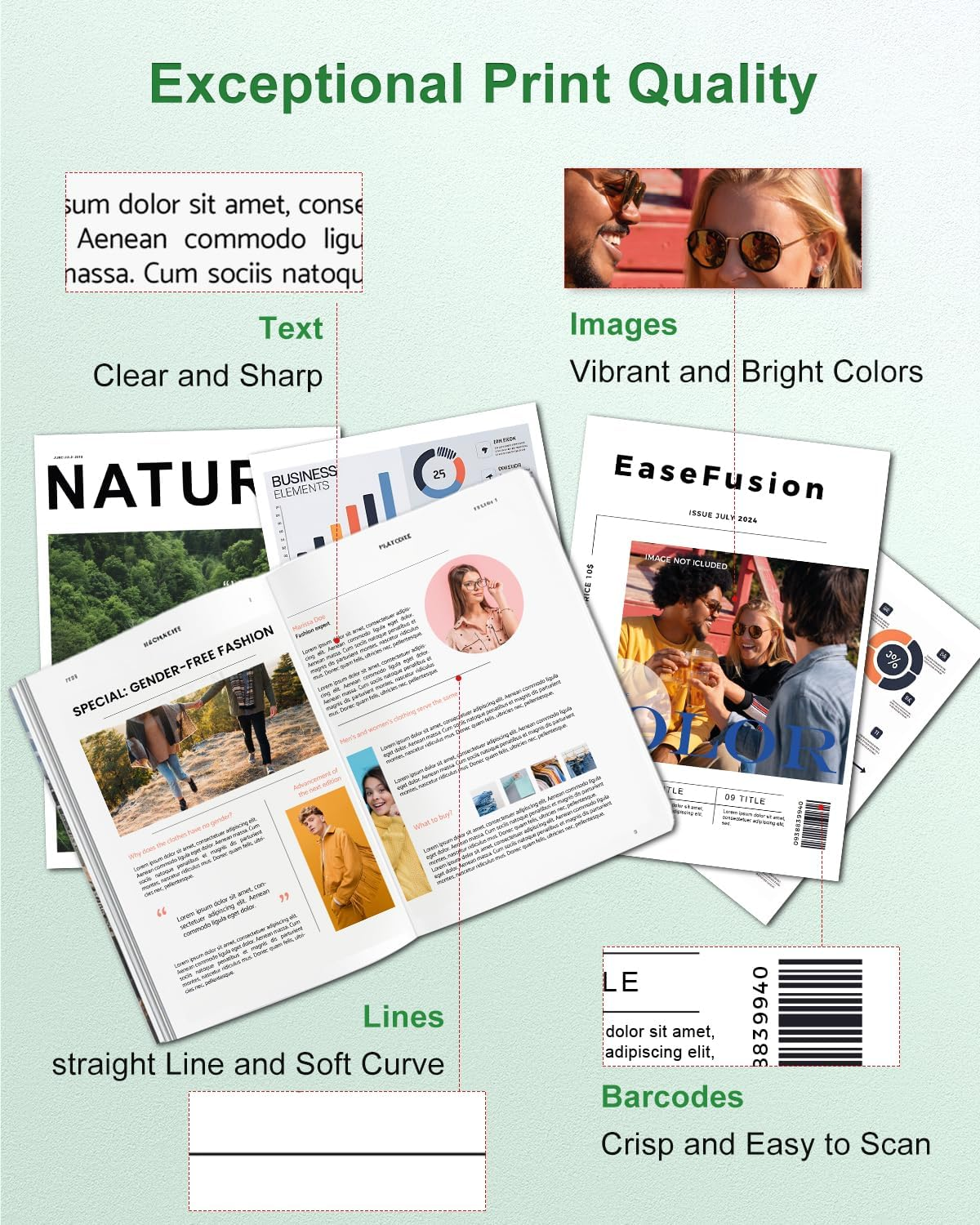 64XL Replacement for HP Ink 64 Black and Color Combo Pack for HP Envy Photo 7855 7858 7155 Envy Inspire 7900E 7200E 7955E Tango Printer Ink Cartridges image number 1