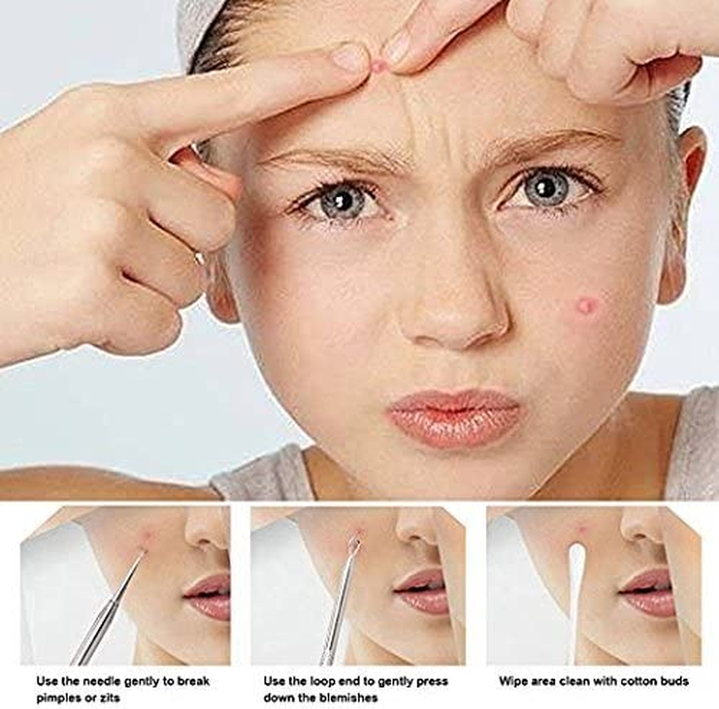 Blackhead Remover Kit - FEITA Blackhead Tweezers Removal Tool Kit Set - Acne Tweezers Pimple Comedone Extractor with Travel Case (5 Pcs) image number 6