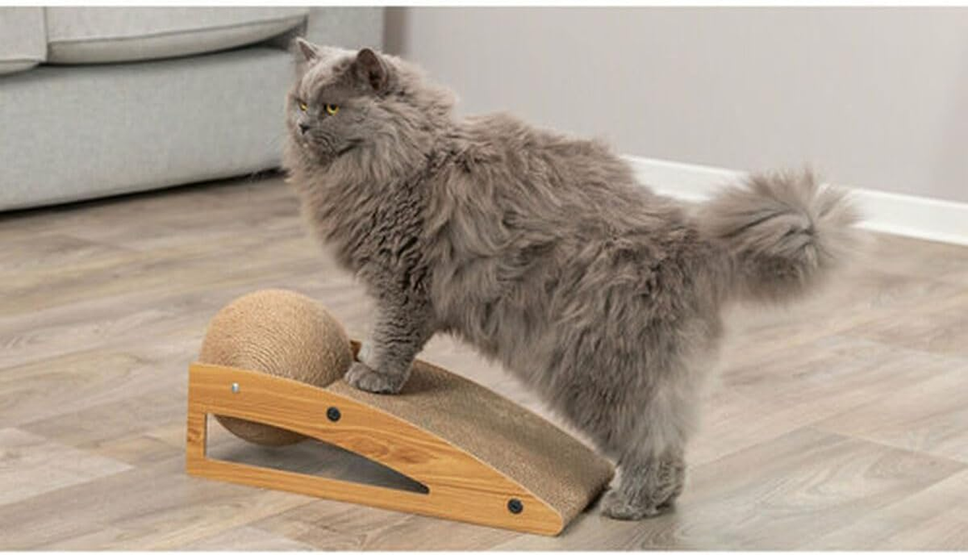 Cat Scratcher Trixie Jute Wood Cardboard 40 &times; 17 &times; 20 Cm - Brand: Trixie - EAN: 4011905480237 image number 6