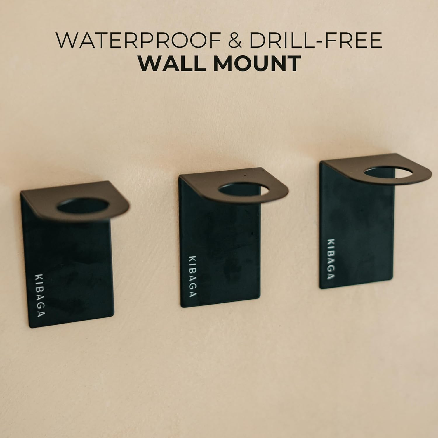 Stylish Shampoo and Conditioner Dispenser Set of 3 for Wall Mount - Modern Drill Free 21Oz Shower Soap Bottles with Labels - Easy Refill Body Wash Dispensers for an Instant Bathroom Decor Upgrade