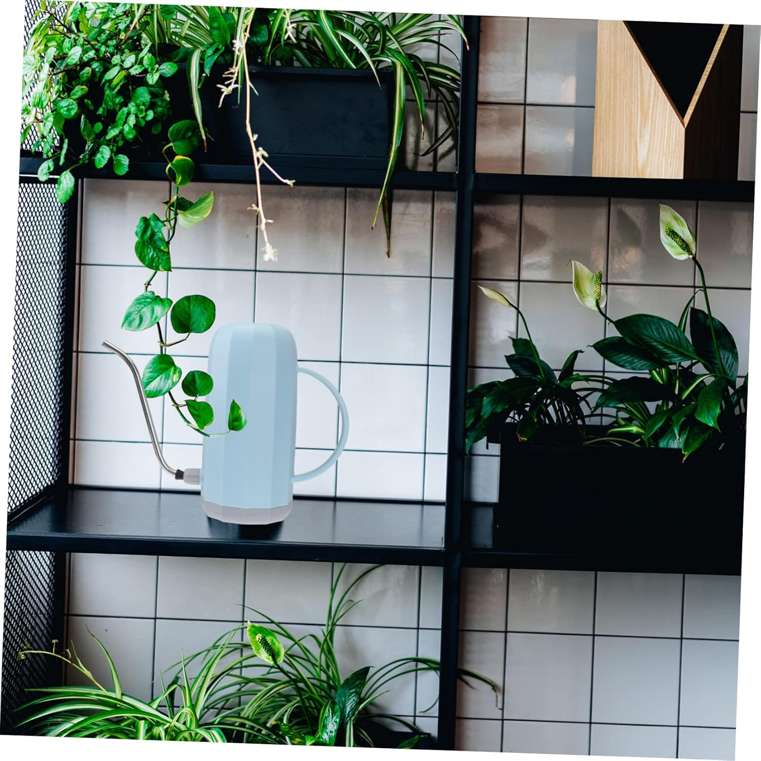 SUPVOX Watering Can for Garden Plants Long Spout Plastic Kettle for Bonsai and Indoor Gardening image number 6