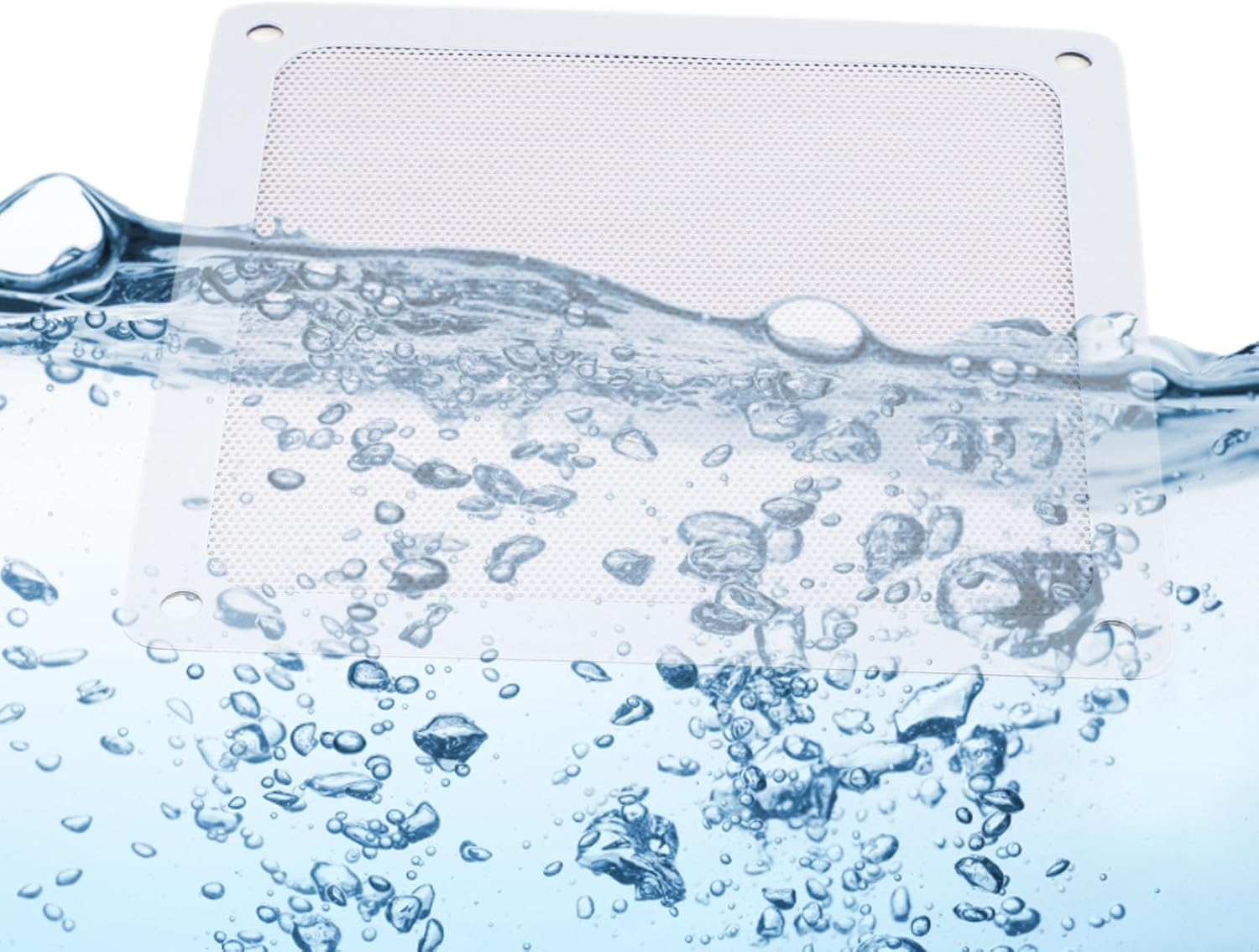 Dust Filter PC 140Mm for PC Cooler Fan, Magnetic Frame PC Fan Dust Mesh PC Cooler Filter, Dustproof Computer Fan Grills (White) - Black image number 4