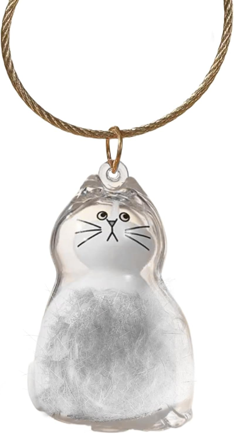 Transparent Cat Hair Storage Box, Cat Hair Storage Bottle, Pet Memorial Keepsake, with Meaningful Sympathy, Clear and Compact Design, 4.5Cm, for Friends & Family image number 3