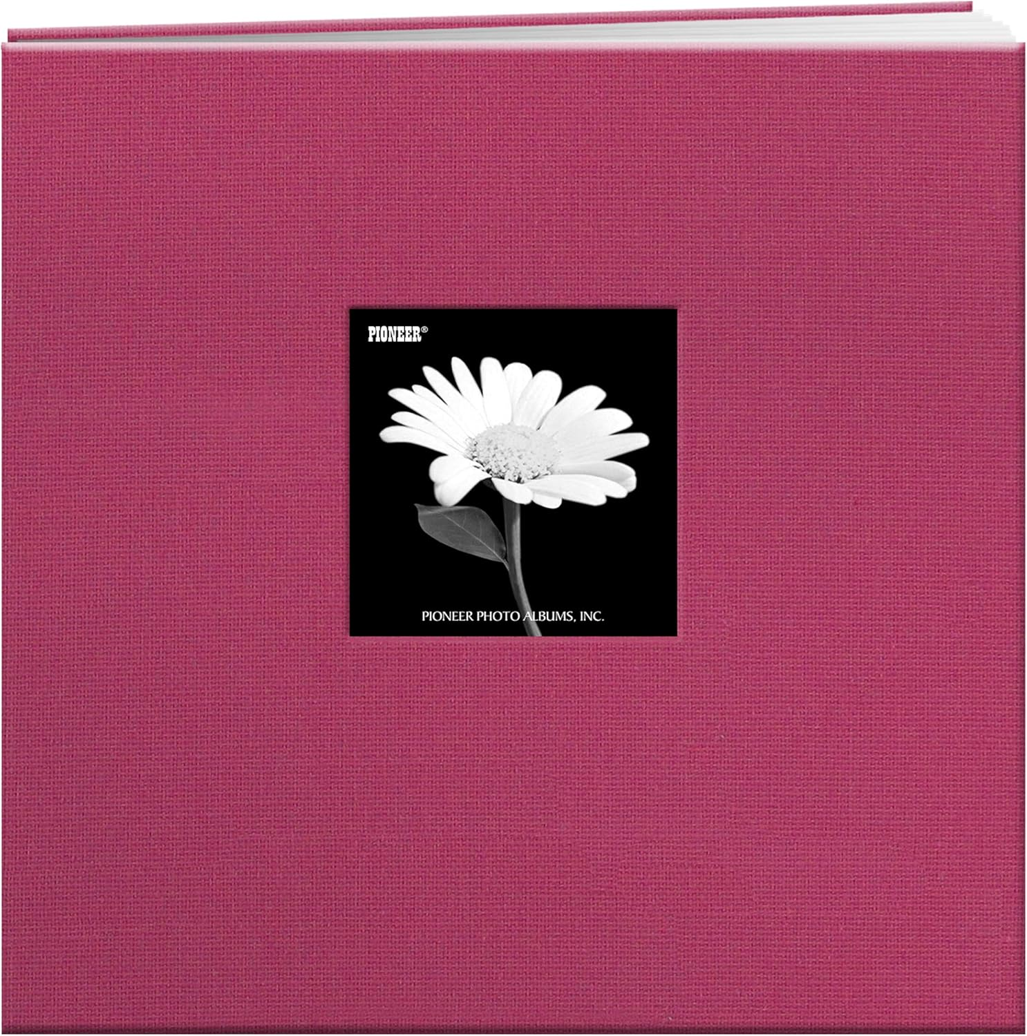12X12 Fabric Frame Scrapbook, Bright Pink image number 6