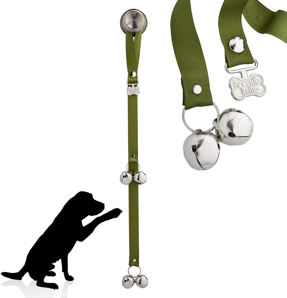Poochiebells Verified Potty Training Dog Doorbells, Simple and Effective Puppy Housetraining Bell Tool with Easy, Step-By-Step Instructions, Doggie Dialogue Collection