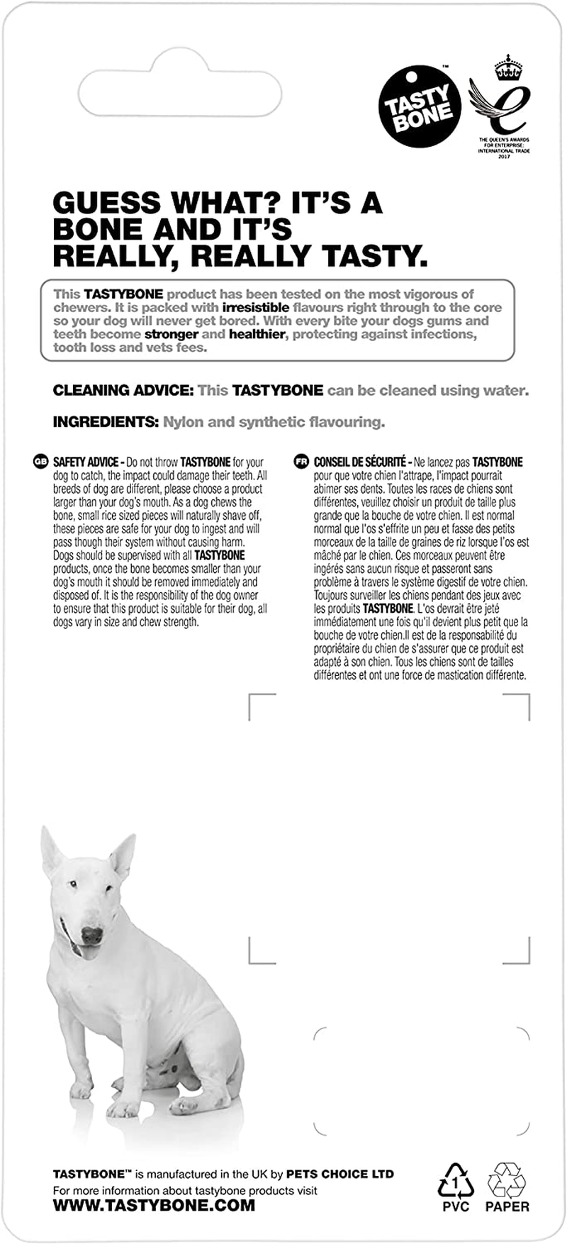 Tasty Bone Nylon Peanut Butter Dog Chew Toy Bone Small image number 5