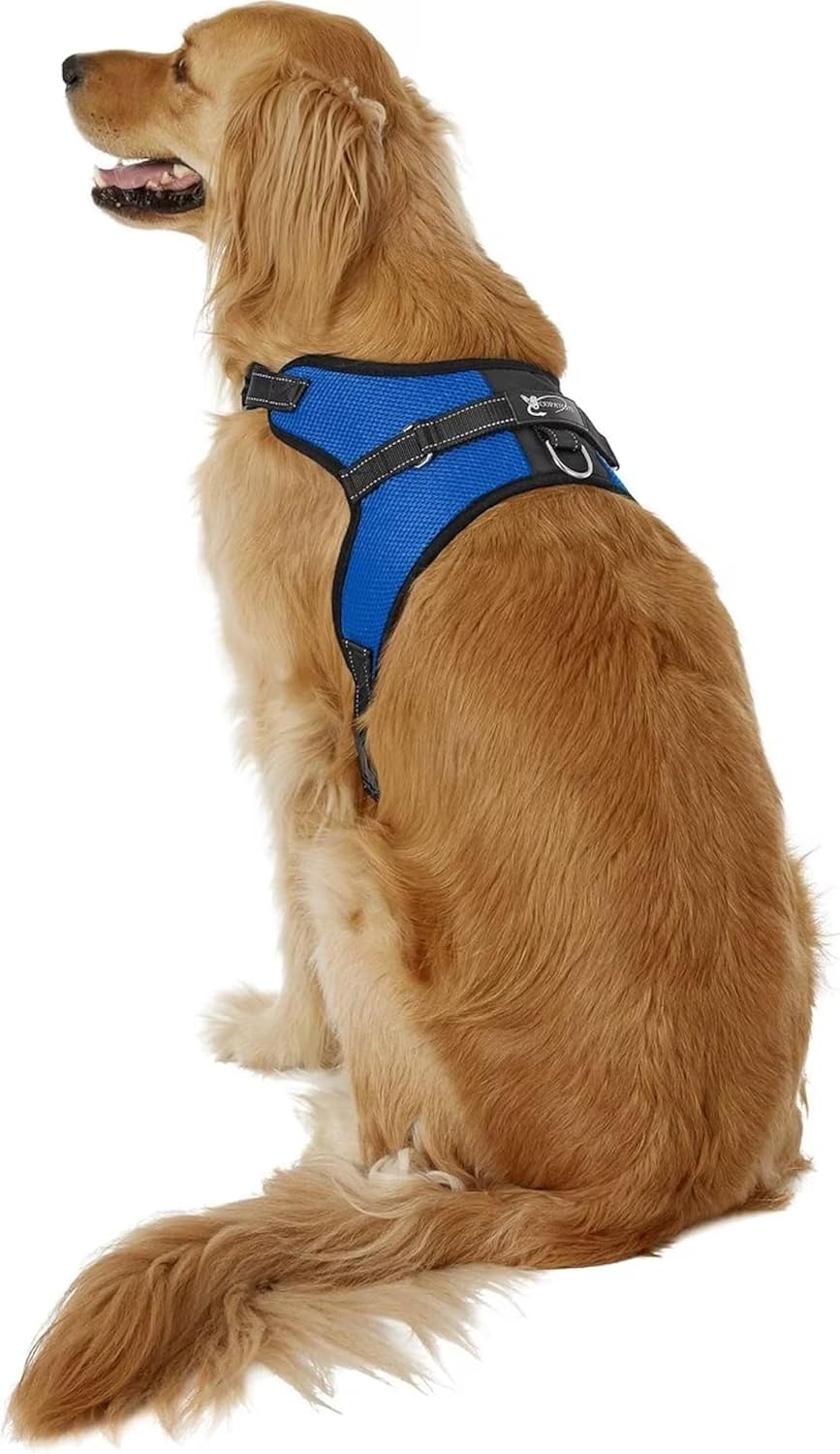 Copatchy No Pull Reflective Adjustable Dog Harness with Handle (Xx-Small, Blue)