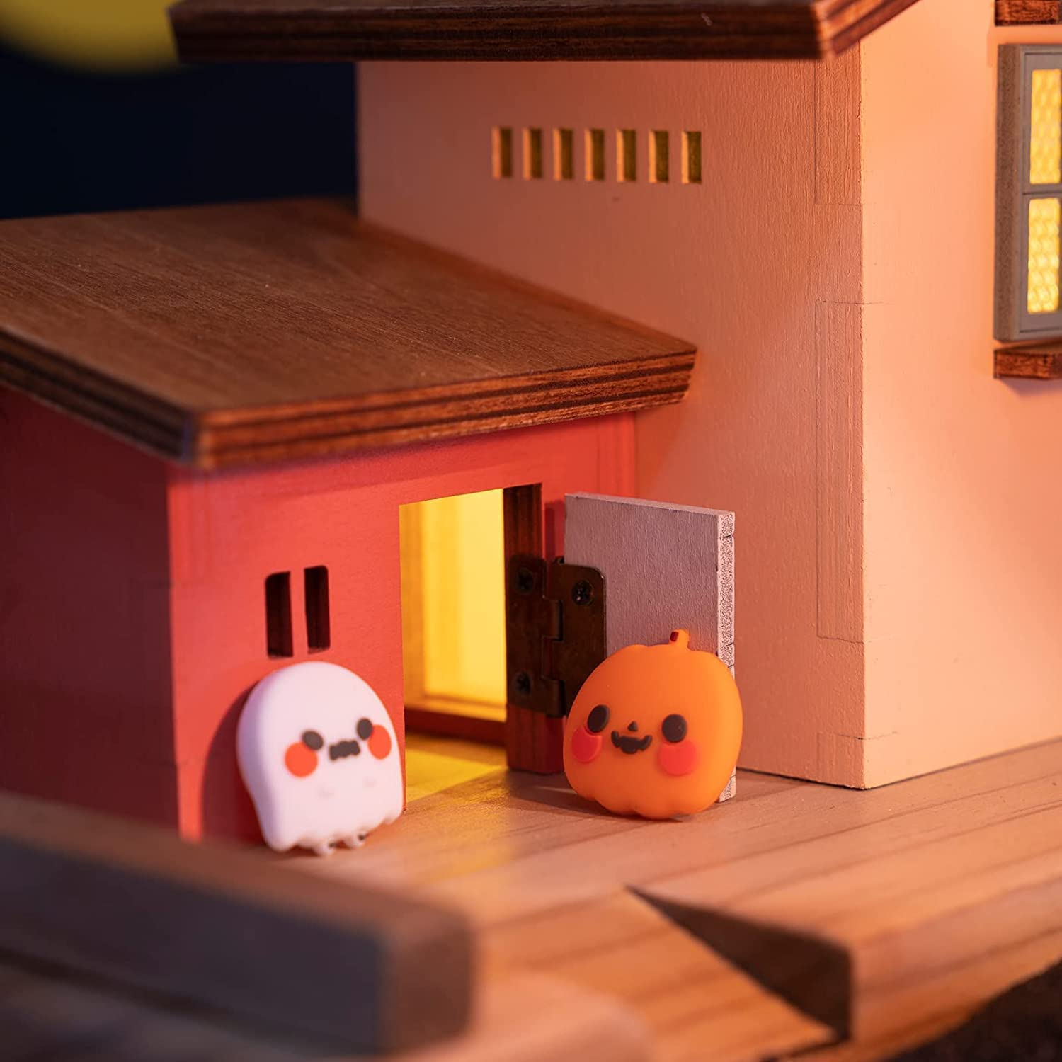 Geekshare Cute Silicone Game Console Thumb Grip Caps, Joystick Cover Compatible with Switch/Oled/Switch Lite,4Pcs - Pumpkin Ghost image number 3