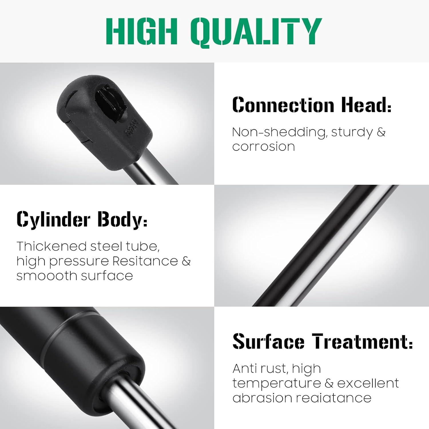 Liftgate Lift Supports Struts Shocks for Jeep Patriot 2007-2017 (Without Rear Speakers on Liftgate), 6138 SG314071 Qty 2 image number 5