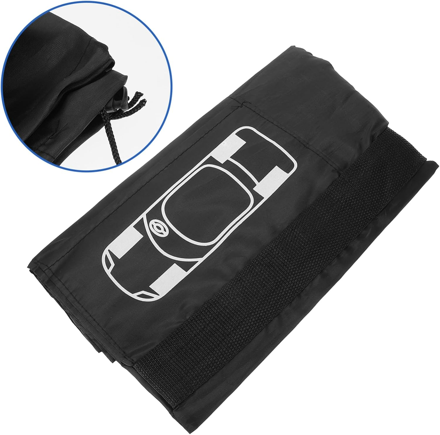 SEWOART 4Pcs Trailer Tire Covers Spare Wheel Cover for Rv Car Truck Weatherproof Tire Protectors Easy Install Black