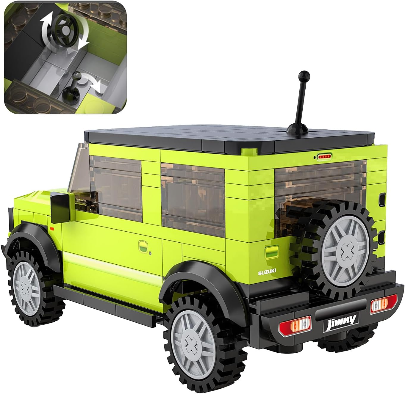 JAMARA 402865 CADA Suzuki Jimny 1:24 Bricks, Children'S Technology Toy from 8 Years, Gift for Kids, Set of Clamping Blocks, Promotes Fine Motor Skills and Technical Understanding