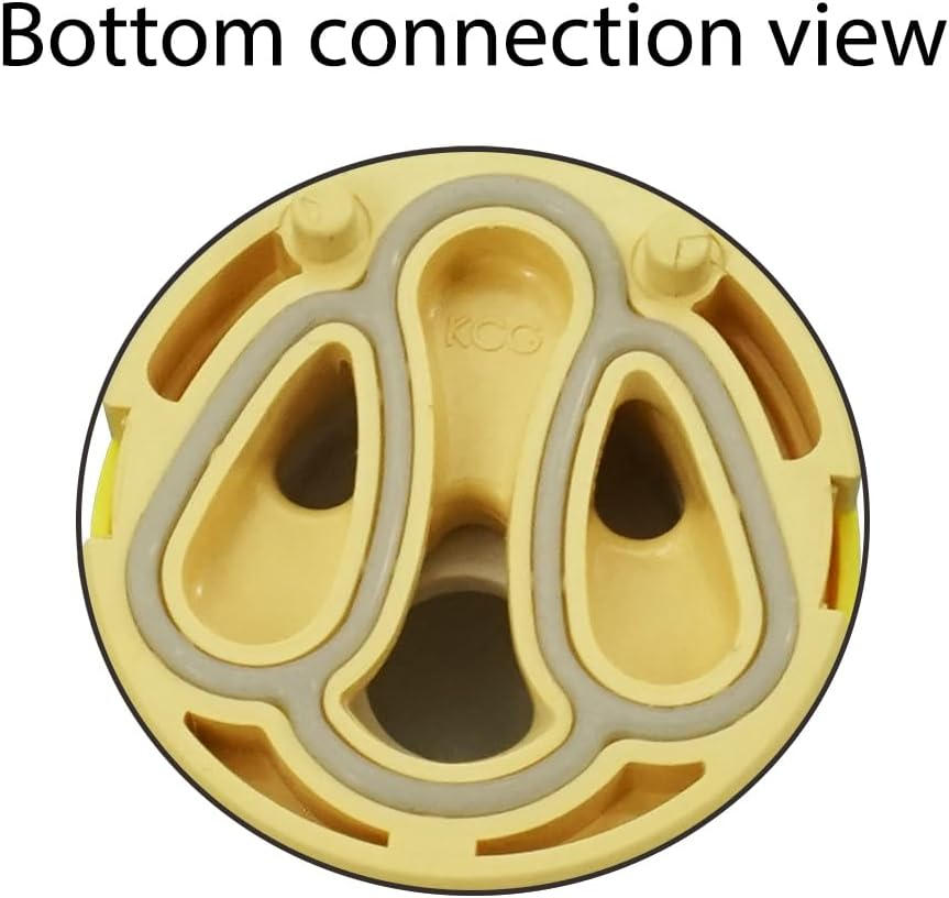 Kuching KCG Mixer Tap Cartridge, 35Mm Outlet in Front Ceramic Cartridge, Repair Leaking Taps for Kitchen Sink/Bath Shower/Basin Tap/Faucet Valve image number 2