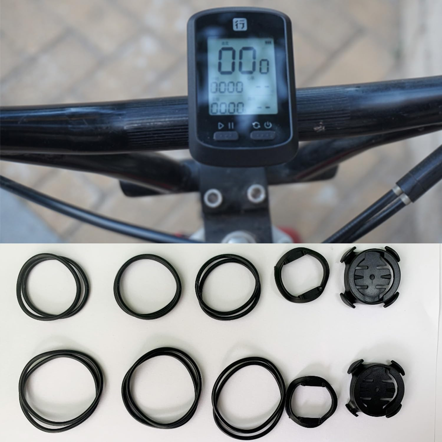 2 Sets Quarter-Turn Bike Mount Kit Compatible with Garmin Edge/Plus/Explore/Touring/Xoss G/G+ Cycling Mount Quarter Turn Edge GPS Computer Bracket Bicycle Extended Mount MTB Accessories image number 2