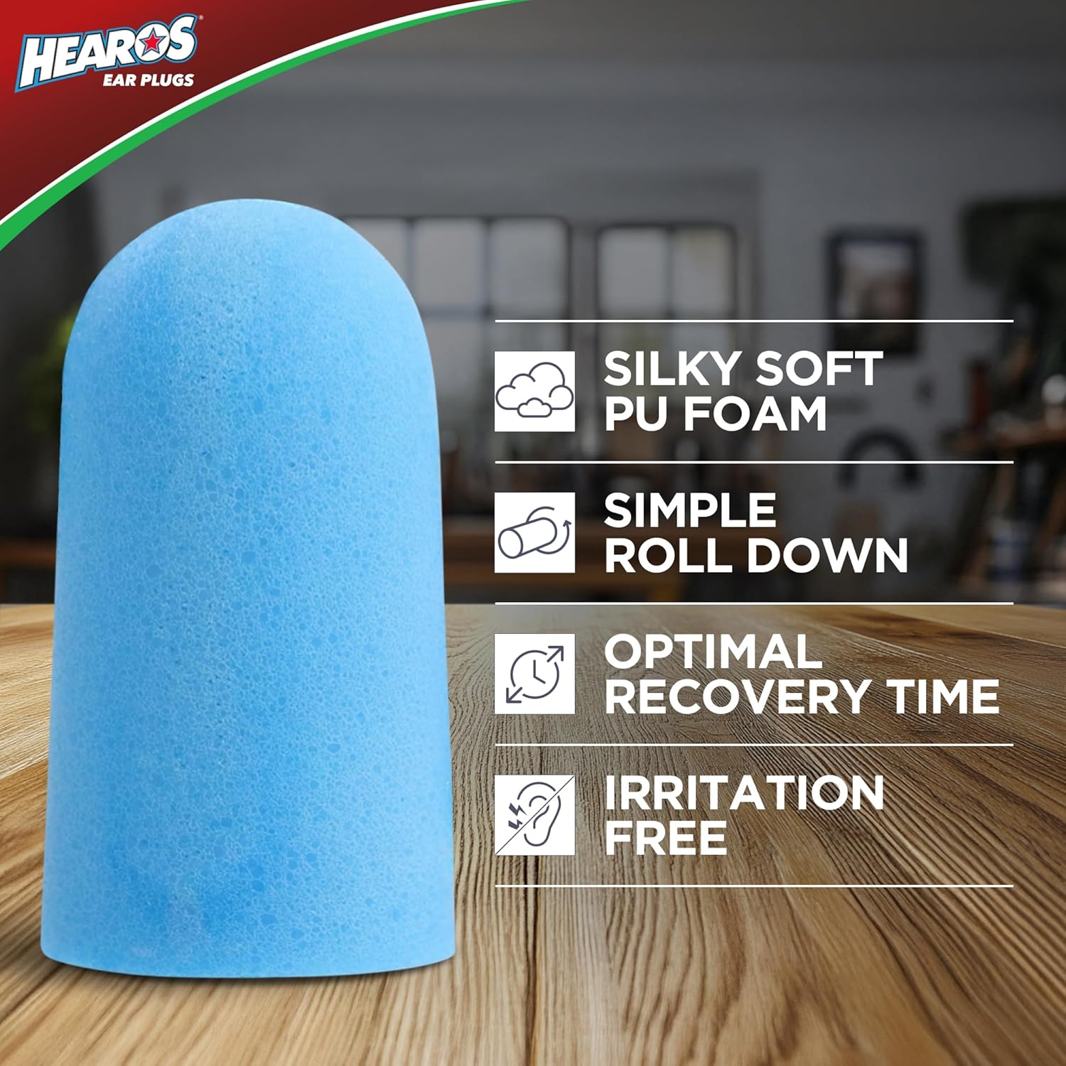 HEAROS XTREME Foam Earplugs, 32Db NRR Ear Plugs, 100 Pairs, Foam Ear Plugs Noise Reduction & Hearing Protection for Sleeping, Snoring, Working, Shooting, Travel, Concerts