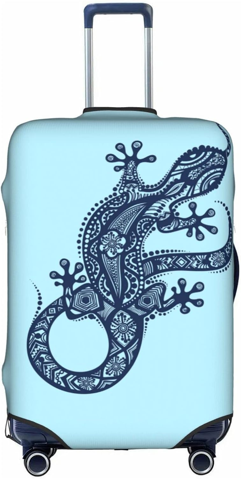Illustration Gecko Luggage Cover Anti-Scratch Suitcase Protector Fits 18-32 Inch Luggage image number 2
