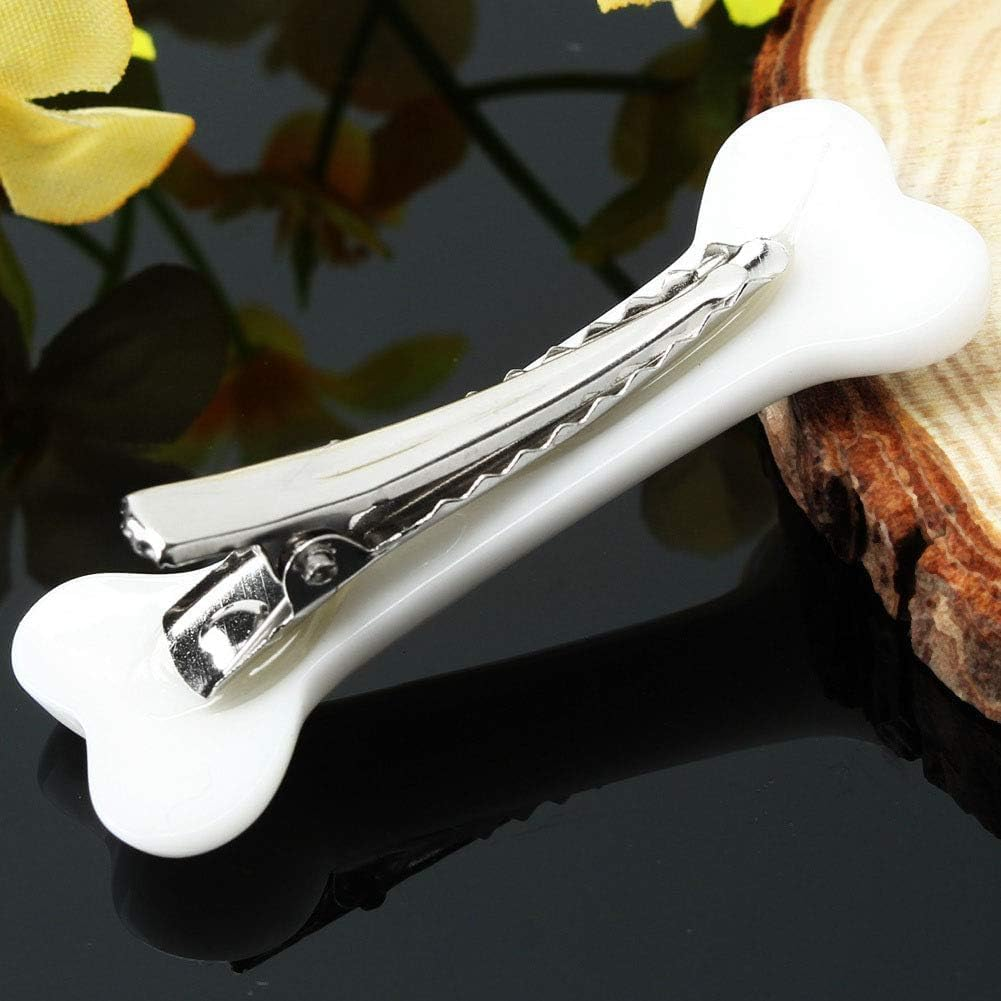 6 Pcs Dog Bone Hair Clips, Bone Hair Pins for Women Girls, Halloween Cosplay Party Accessory image number 4