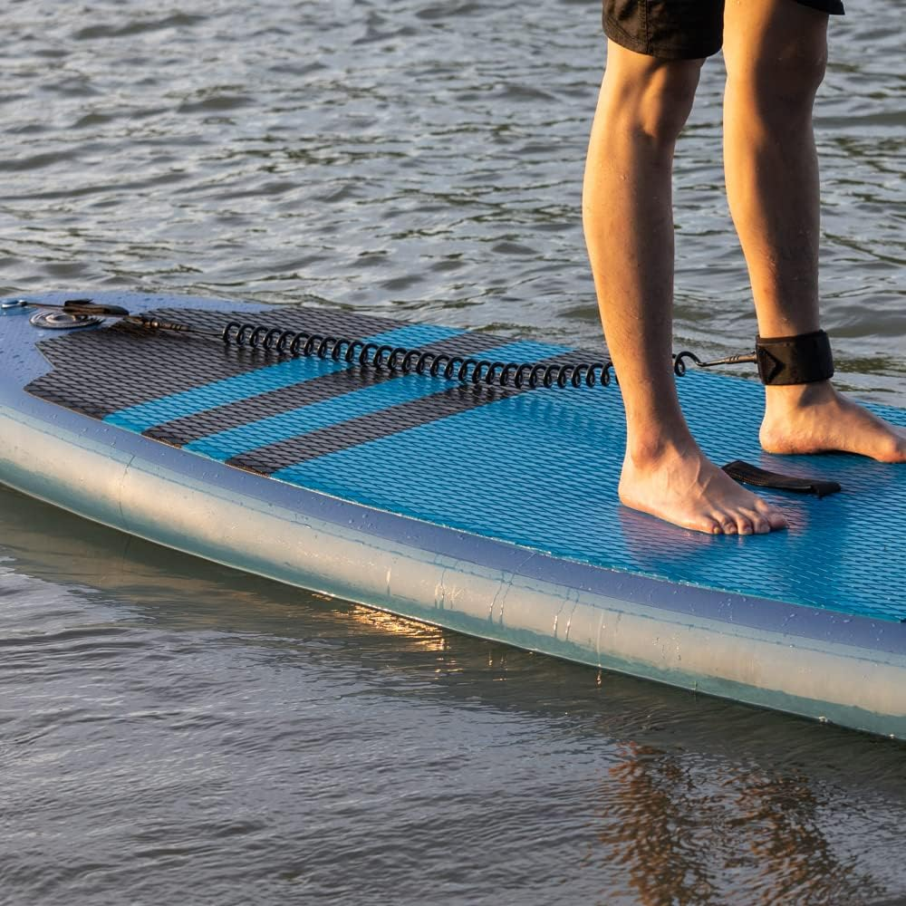 Coiled SUP Leash 10' Surfboard Leash Sup Leg Rope Strap Stand up Paddleboard Leash image number 2