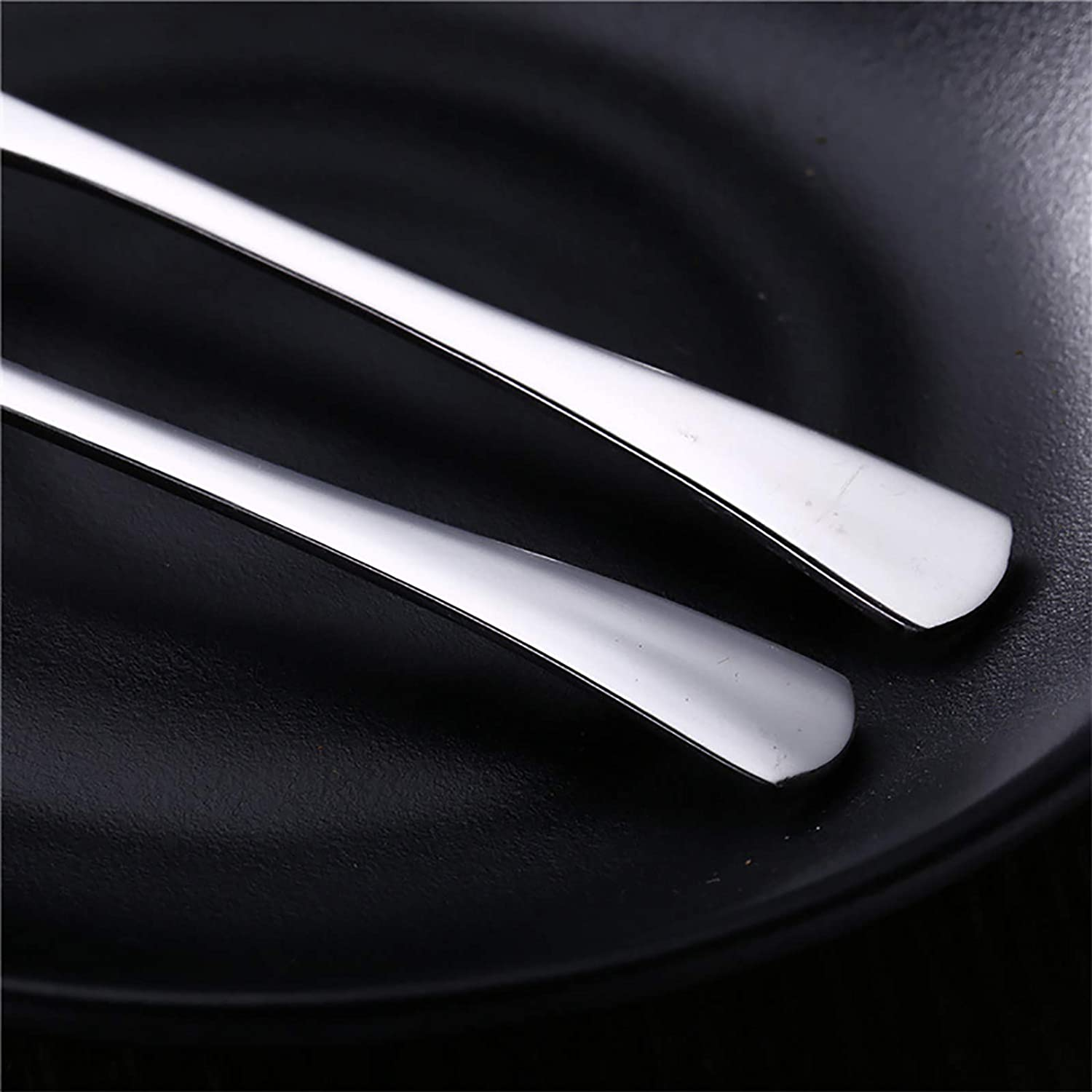 VANRA 5.3In 4-Piece Tea Spoons Set 18/10 Stainless Steel Coffee Appetizer Dessert Spoon Serving Spoon Teaspoon Silver Flatware Set image number 2