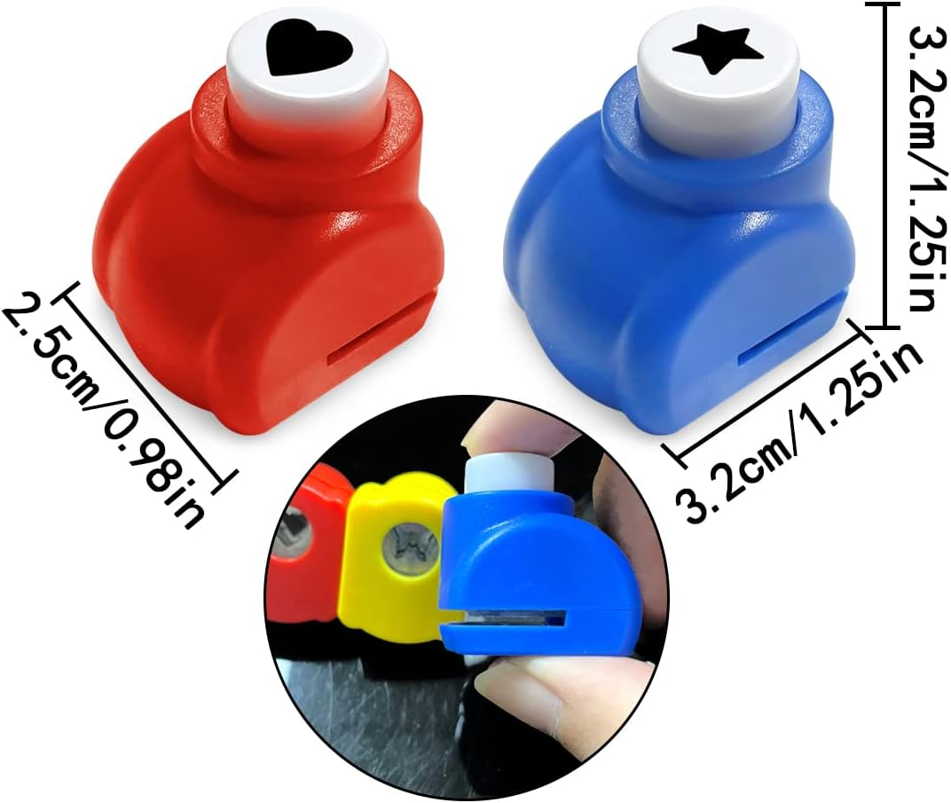 Paper Punches, 4 Pcs Craft Printing Shaper Puncher for DIY Projects, Paper Crafts, Scrapbooking, Card Making (4 Patterns) image number 5
