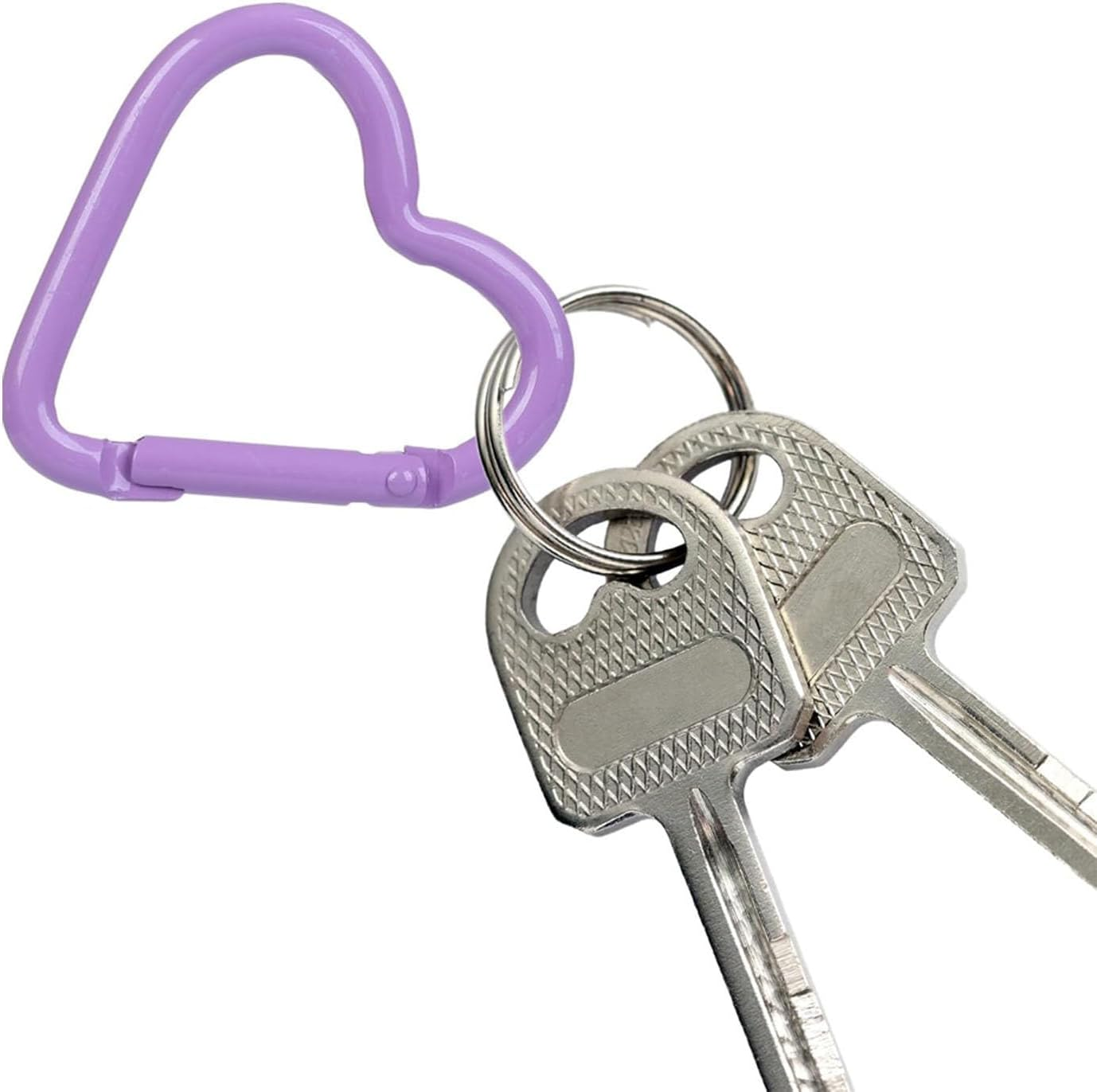 Heart Carabiner 6PCS, Multi-Functional Aluminum Carabiner Clip for Gym, Dog Leash & Outdoor Travel, 6 Colors image number 5