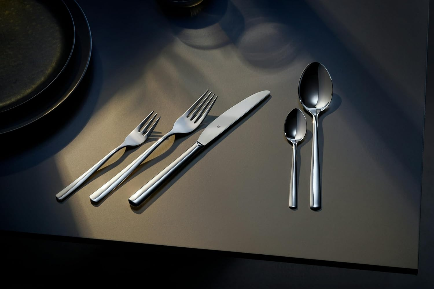 WMF Boston Cromargan Cutlery Set for 12 People, Stainless_Steel, Silver, 49 X 39 X 5.5 Cm